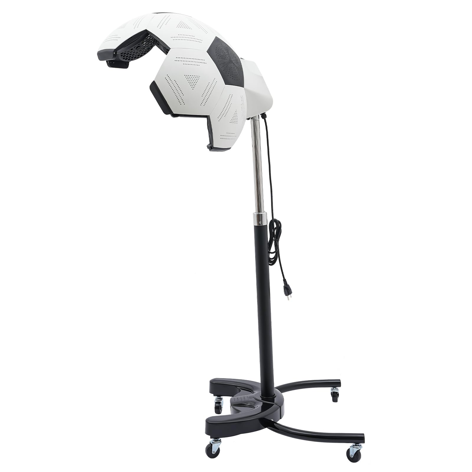 Adjustable Height Standing Hair Dryer with Hood, Timer & Wheels - Professional Salon & Home Use for Styling, Blowouts & Hair Treatments