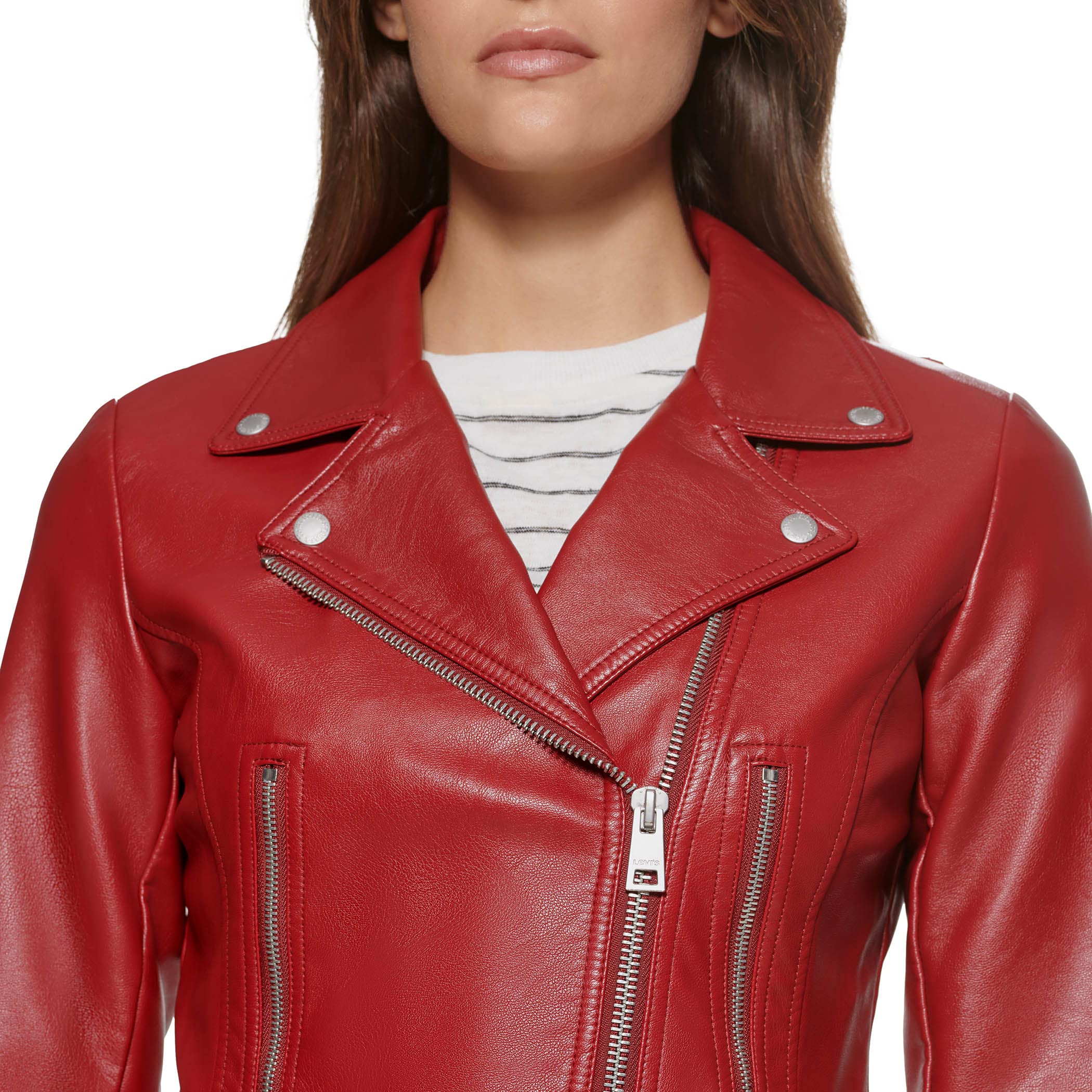 Levi's Women's Vegan Leather 538 Moto Jacket - Regular & Plus Size Biker Jacket for Women | Perfect for Motorcycle Riding, Casual Outfits & Fall Fashion