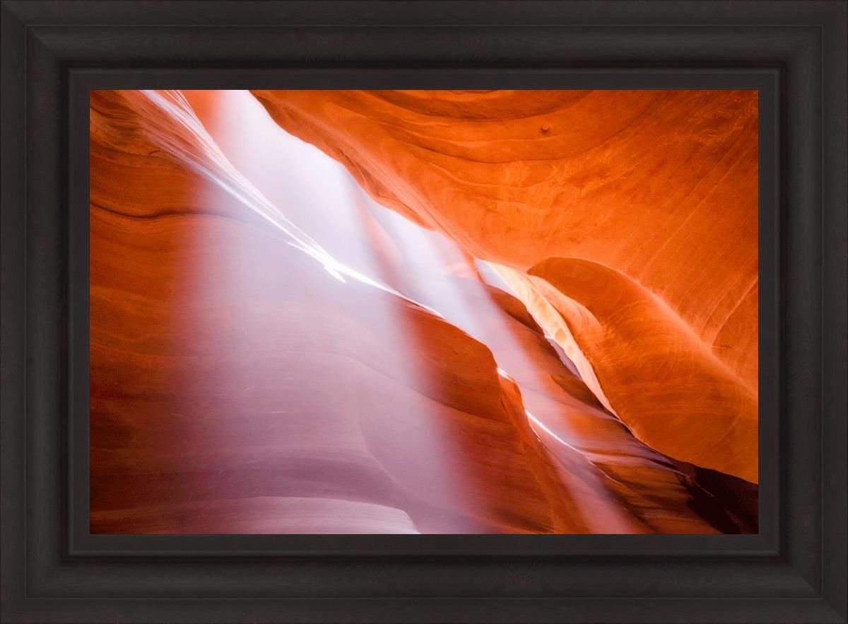 Stunning Antelope Canyon Light Shafts Photography - Natural Sunbeams in Slot Canyon - Perfect for Wall Art, Travel Inspiration & Desert Landscape Decor
