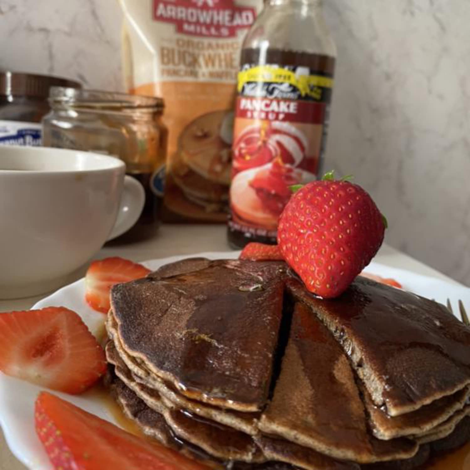 Organic Buckwheat Pancake & Waffle Mix by Arrowhead Mills - 26oz (Pack of 6) | Gluten-Free Breakfast Mix for Healthy Pancakes & Waffles | Perfect for Family Brunch & Camping Trips