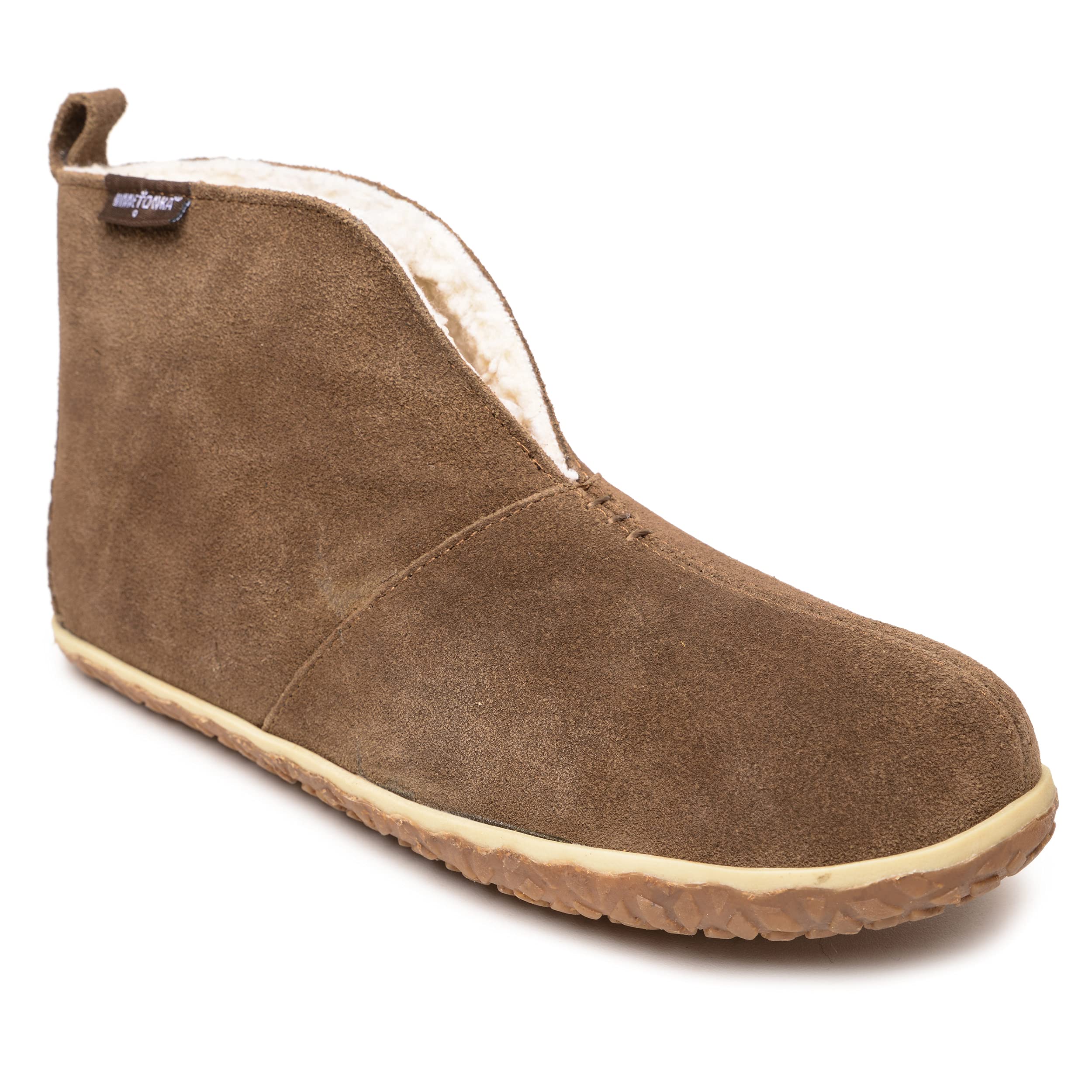 Minnetonka Tamson Men's Suede Moccasin Shoes - Comfortable & Stylish for Casual Wear, Outdoor Walks & Travel