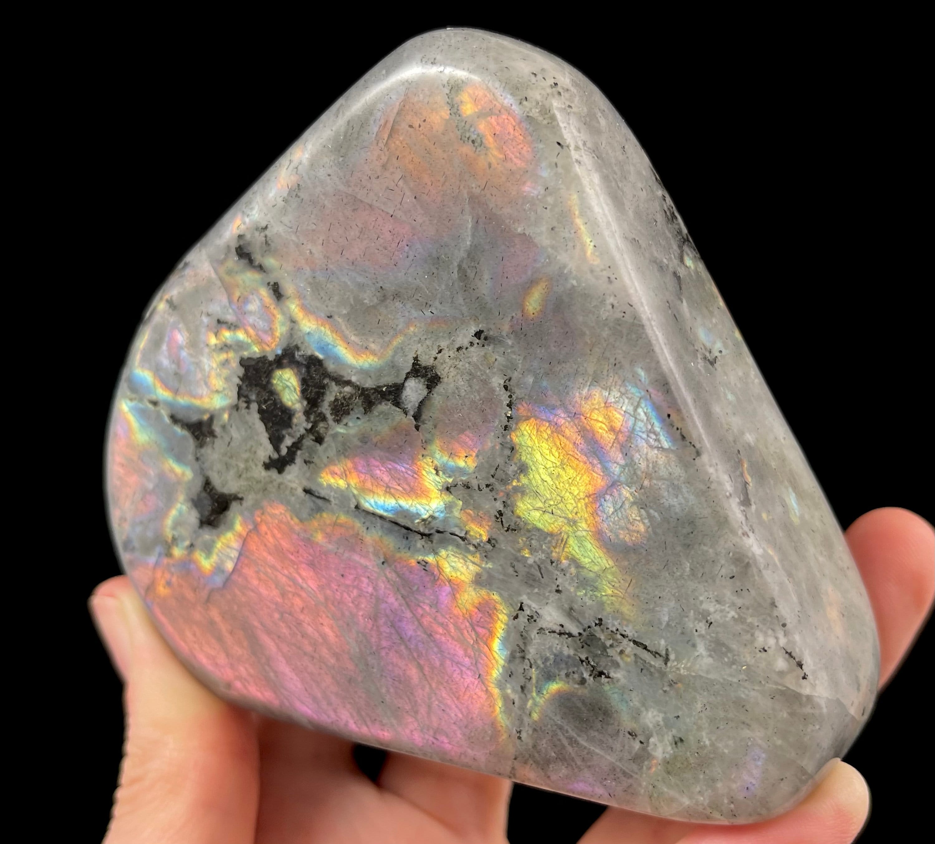 Multi-Colored Labradorite Tower – Natural Tumbled Crystal for Home Decor, Healing Stones & Spiritual Gifts | Perfect for Meditation, Reiki, and Feng Shui Energy Balancing