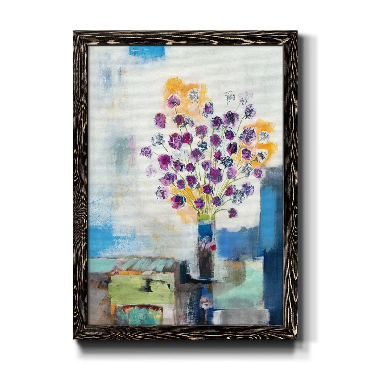 Black Framed Canvas Wall Art - 17x20 Inch Romantic Traditional Cape Cod Colonial Bedroom Décor - Perfect for Living Room, Bedroom, or Office Decor