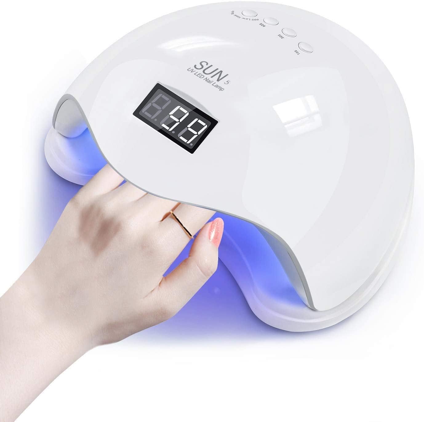 THR3E STROKES 48W 24 LED Automatic Sensor UV Nail Dryer Lamp - Fast Curing for Gel Polish, Manicure & Pedicure | Perfect for Home Salon, Nail Art Enthusiasts & Professional Use