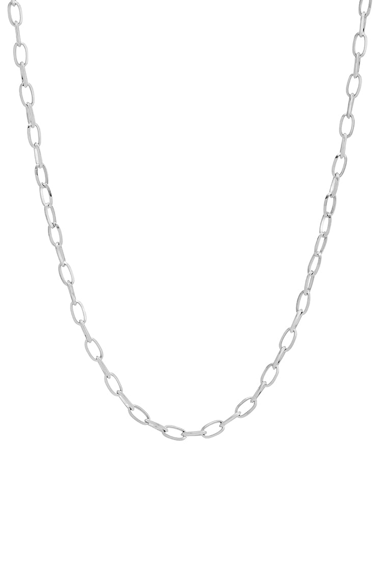 Men's Stainless Steel Paperclip Chain Necklace - Durable & Hypoallergenic for Everyday Wear - Perfect for Casual, Office & Date Night Outfits