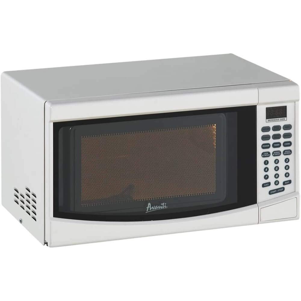 0.7 Cubic Feet 700W White Countertop Microwave Oven - Perfect for Small Kitchens, Dorms & Office Break Rooms
