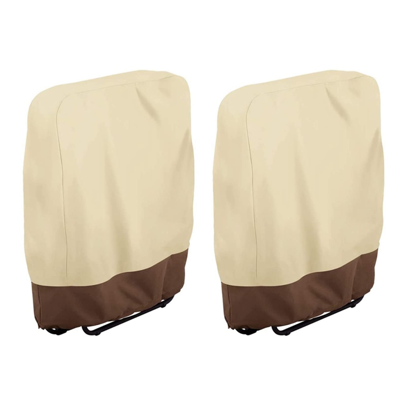 **ASkinds 2-Pack Waterproof Outdoor Stackable Chair Covers - Dustproof Patio Furniture Protector for Zero Gravity, Folding, and Deck Chairs - Ideal for Garden, Sunbathing, and Backyard Use**