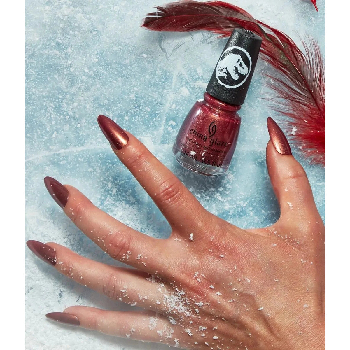 China Glaze Let 'Em Roar! Nail Polish - 0.5 oz / 15ml - #85234 - Vibrant Orange Shade for Summer Nails & Pedicures