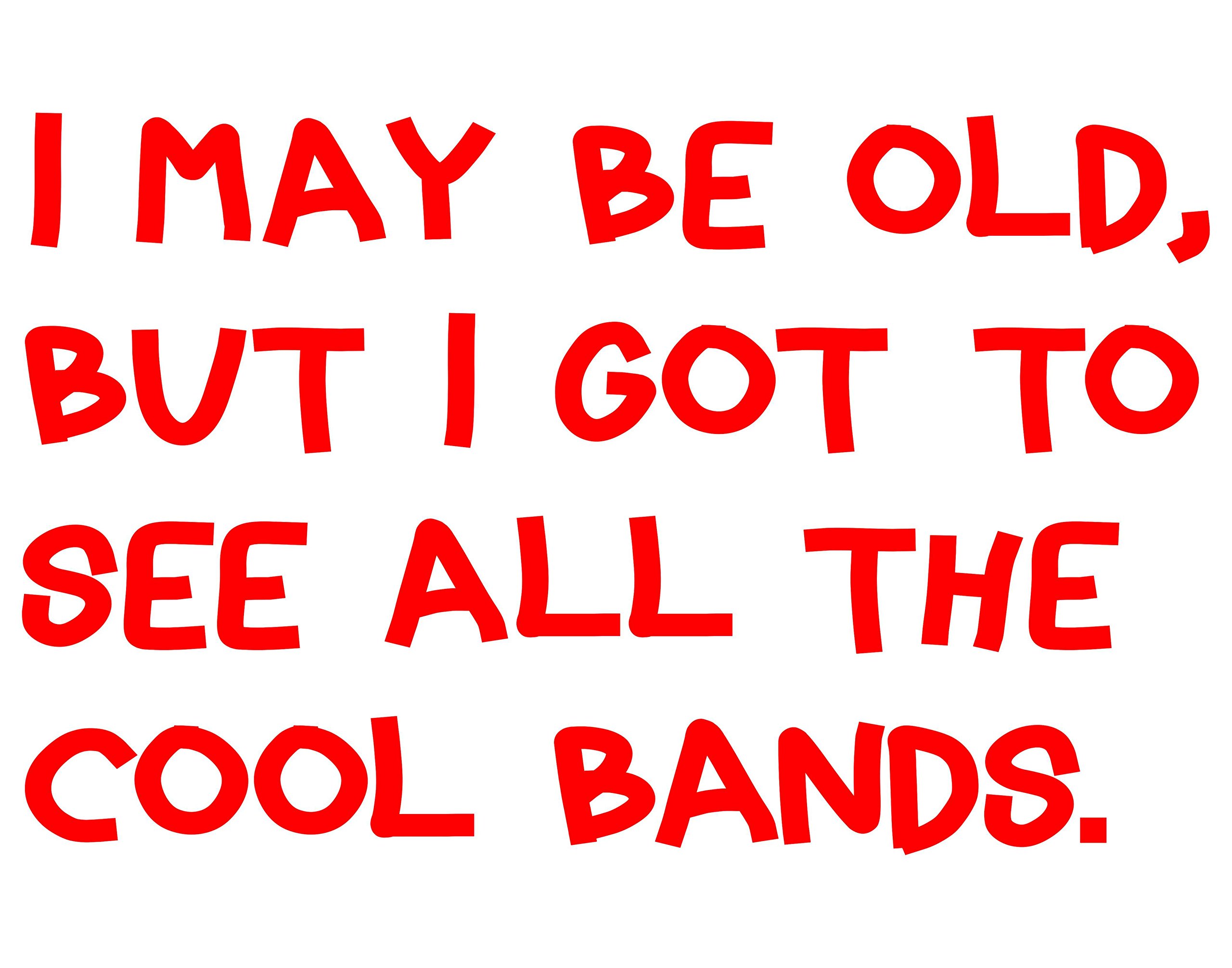 Vintage Cool Bands Vinyl Decal - 6