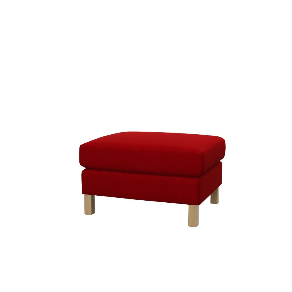 Karlstad Footstool Replacement Cover - Elegant Red Fabric Slipcover | Perfect for Sofa & Living Room Decor, Home Styling & Furniture Protection