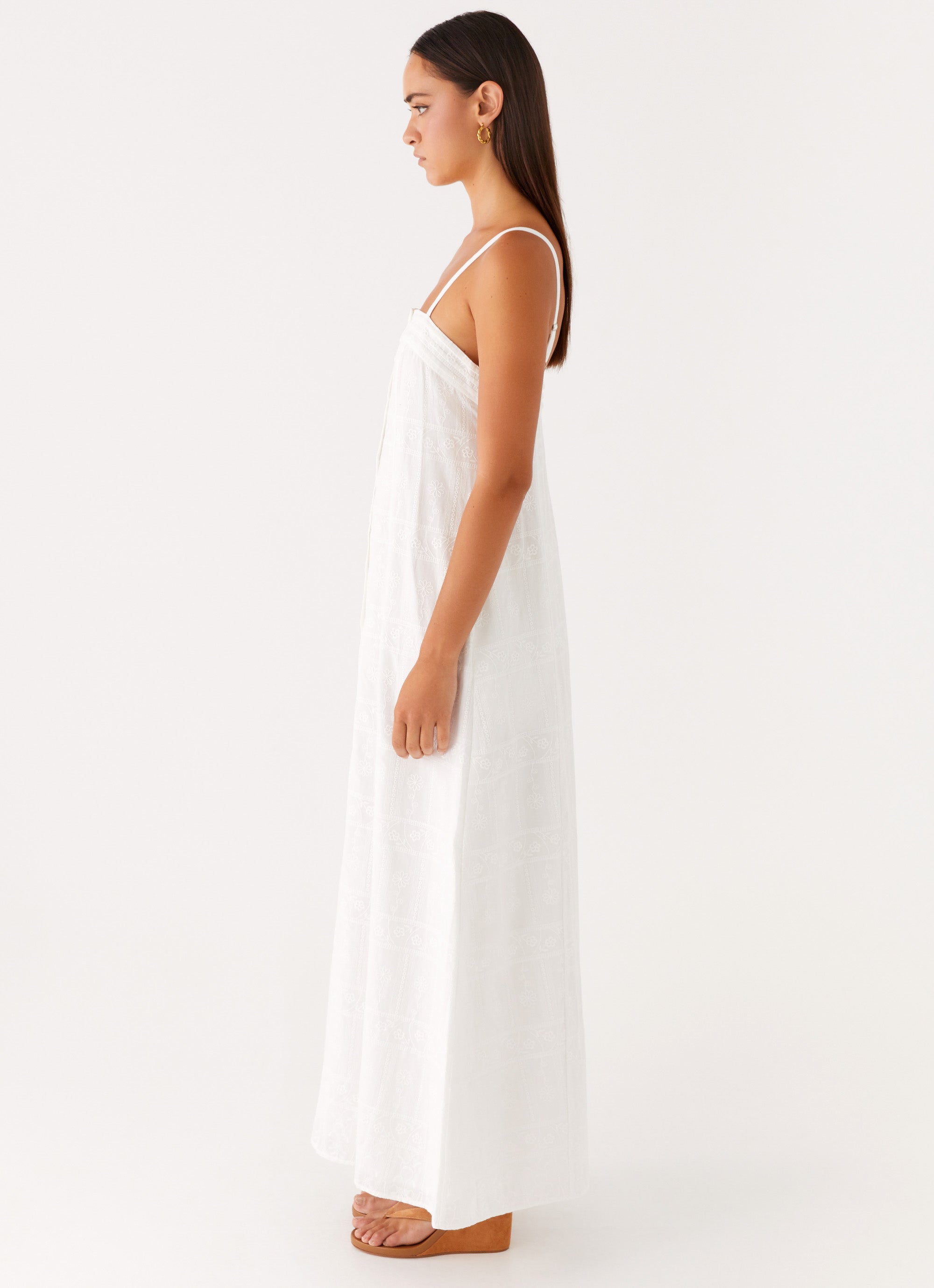 Cole Maxi Dress for Women - Elegant White Long Summer Dress | Perfect for Beach, Vacation & Casual Wear