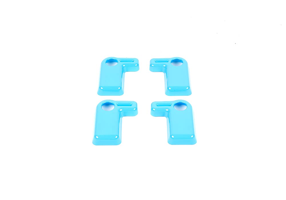 2007-2017 Jeep Wrangler JK Interior Accessories - ABS Hard Top Removable Switch Trim Cover in Light Blue | Durable Car Decoration for Off-Road & Daily Driving
