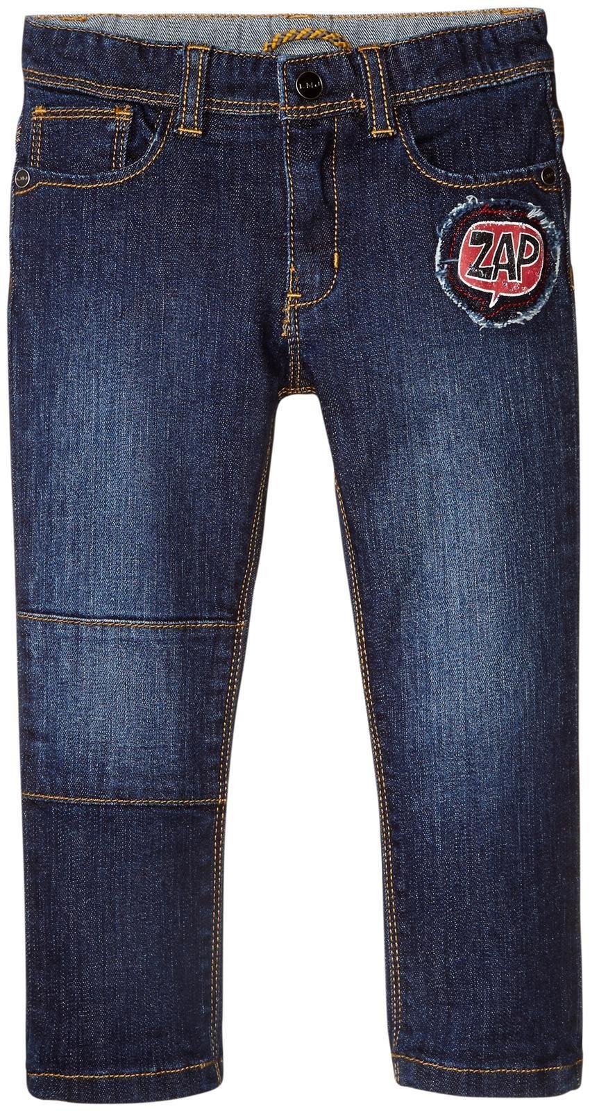 Little Marc Jacobs Baby Boys' Denim Jeans with Decorative Patches - Stylish and Comfortable Toddler Pants for Playdates, Daycare & Family Outings