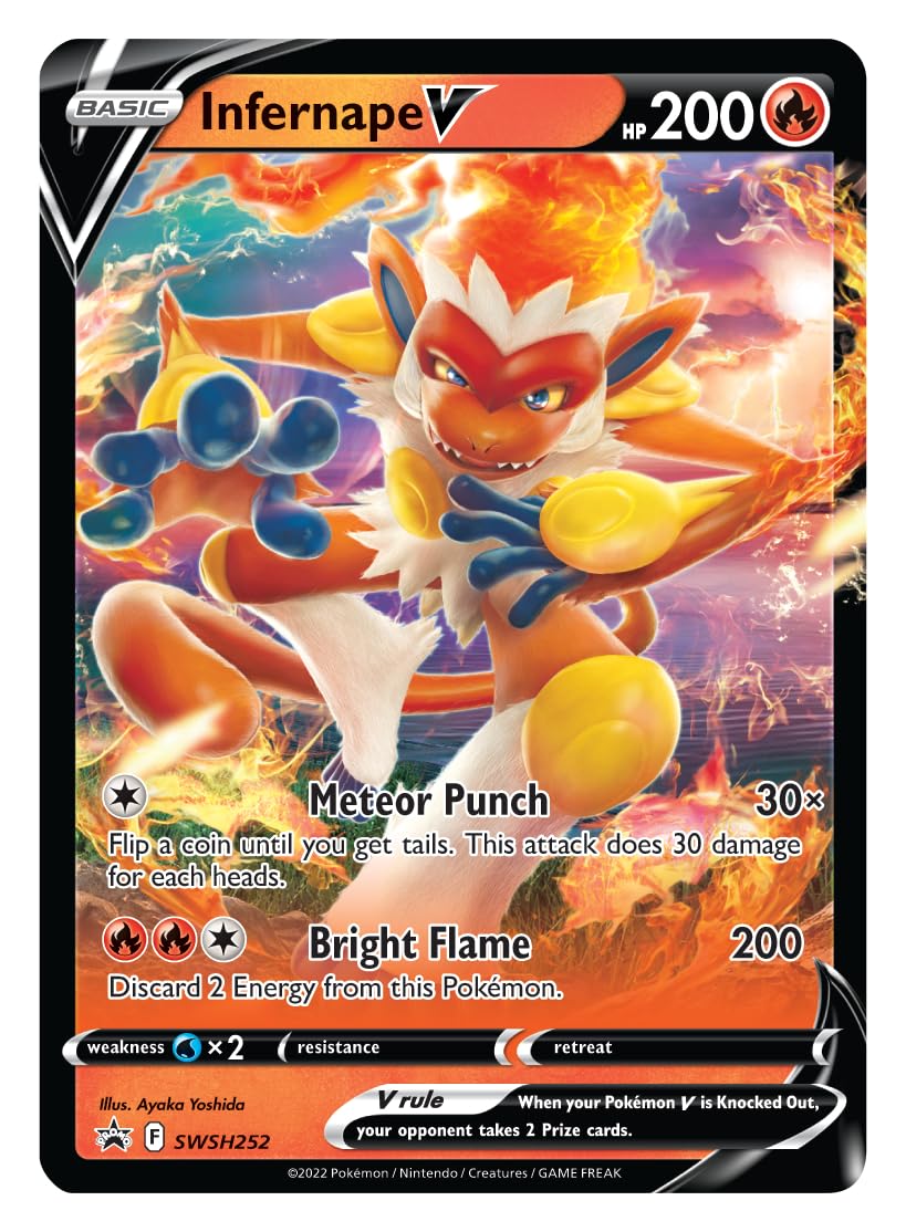 Pokemon Infernape V Trading Card Box - 36 Booster Packs, Exclusive Holo Card & Collectible Sleeves - Perfect for Battles, Gifts & Collectors