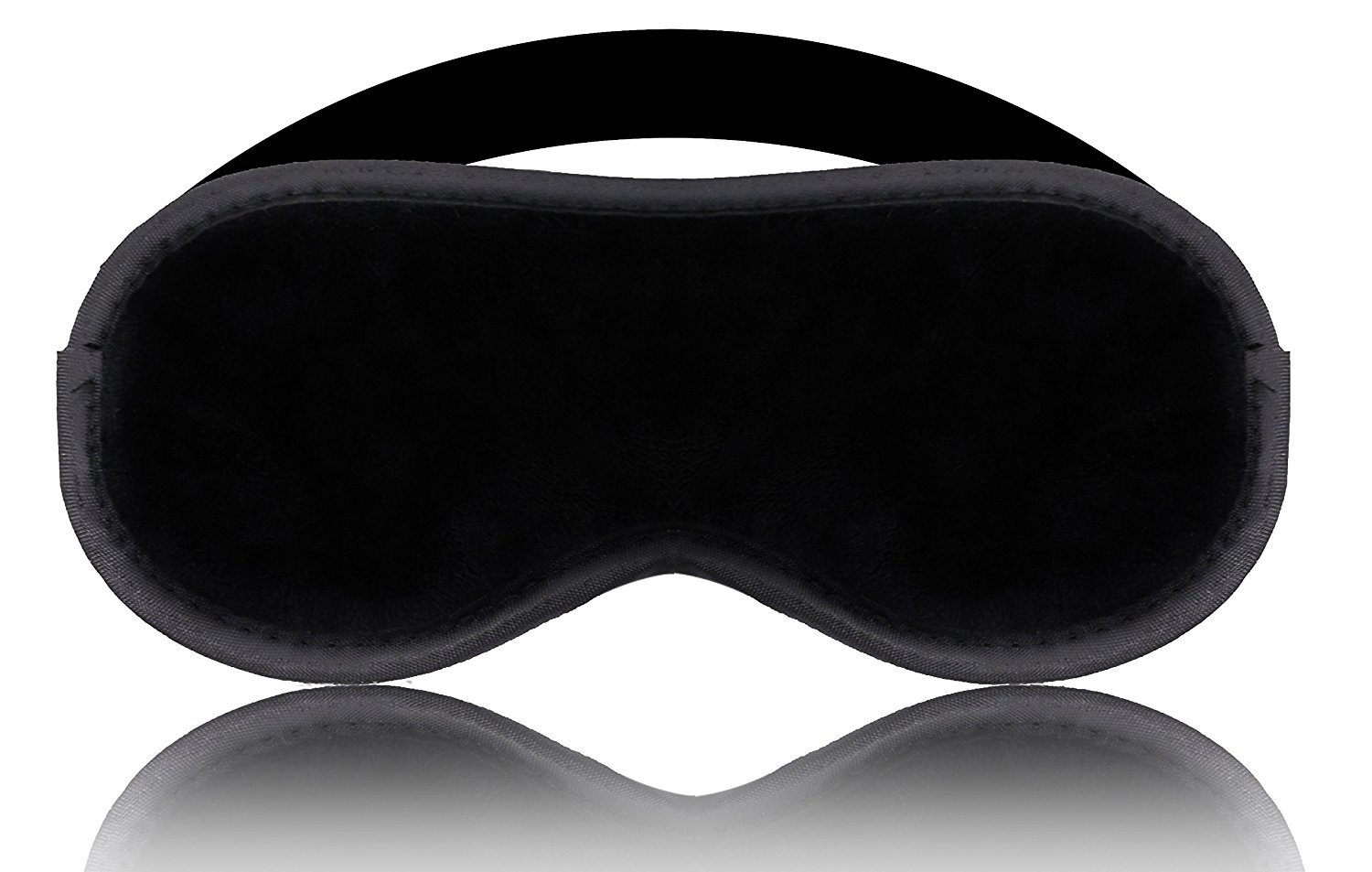 Velvet Blindfold Eye Mask & Adjustable Wrist Ankle Cuffs Set - Soft Restraints with Whip & Gag for Couples Play - Black Bondage Accessories for Bedroom, BDSM & Sensual Massage