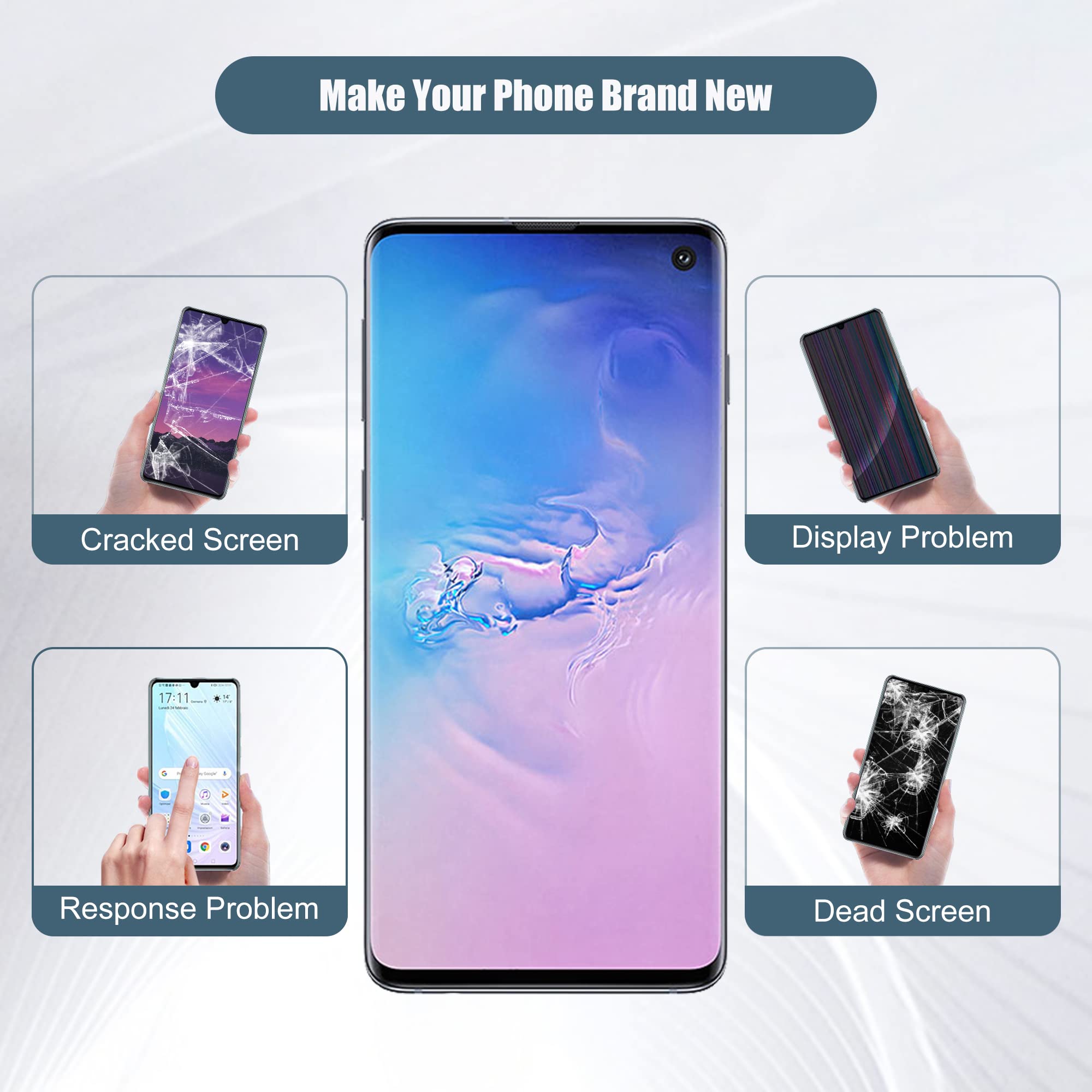 Original AMOLED Display for Samsung Galaxy S10 SM-G973U/SM-G973W - 6.1