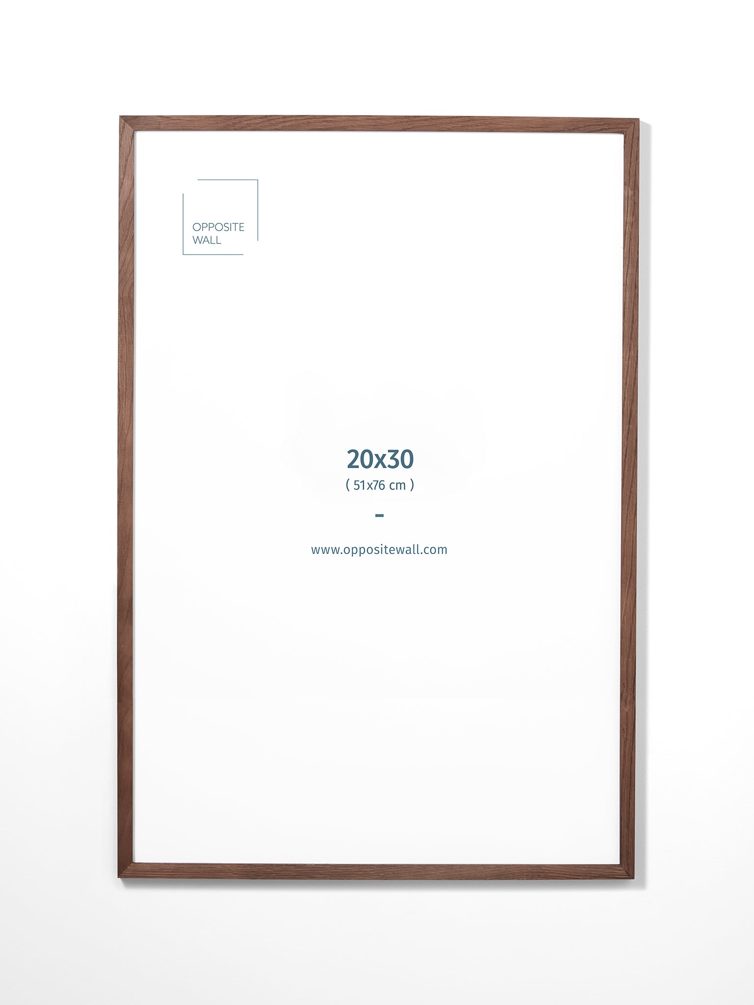 Premium Dark Oak Wood Picture Frame 20x30 Inches (51x76 cm) - Elegant Wall Decor for Photos, Artwork, and Certificates - Perfect for Living Room, Office, or Gallery Display