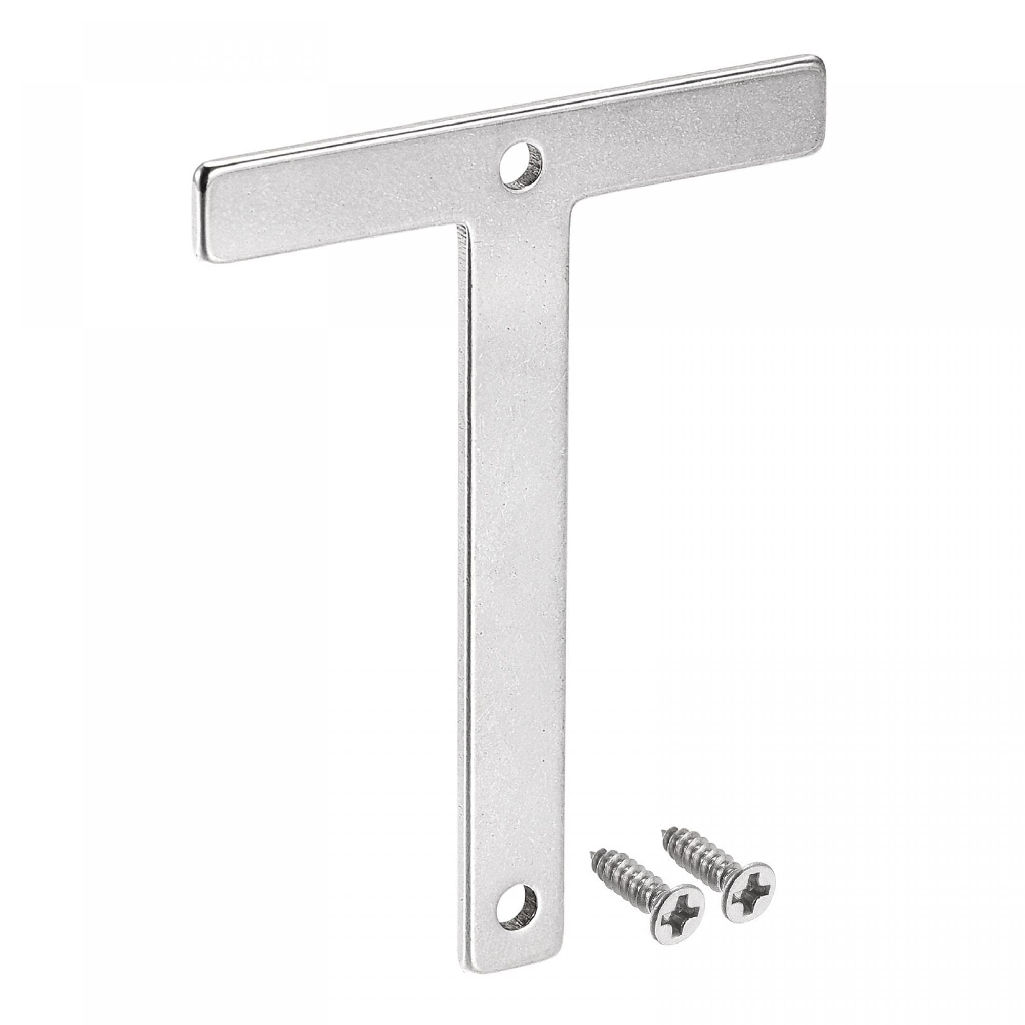 uxcell 3.94 Inch Polished Stainless Steel Letter T - House Numbers, Mailbox Letters, Hotel Address Signs for Doors & Walls | Durable Outdoor & Indoor Use