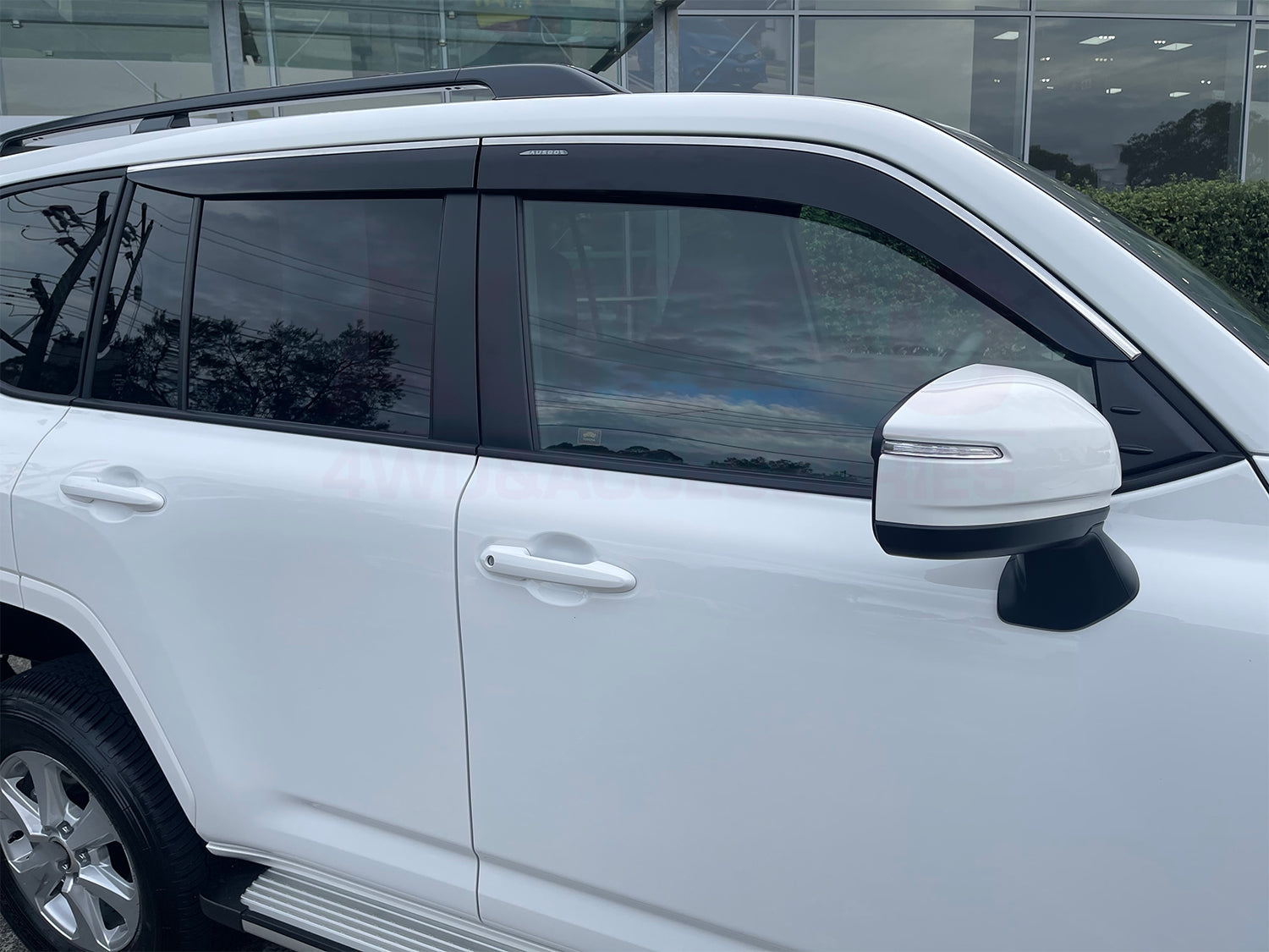 Premium Stainless Steel Window Deflectors for Lexus LX500d & LX600 (2021-Present) - Rain & Wind Protection, Enhanced Style - Perfect for Off-Road Adventures & Daily Commutes