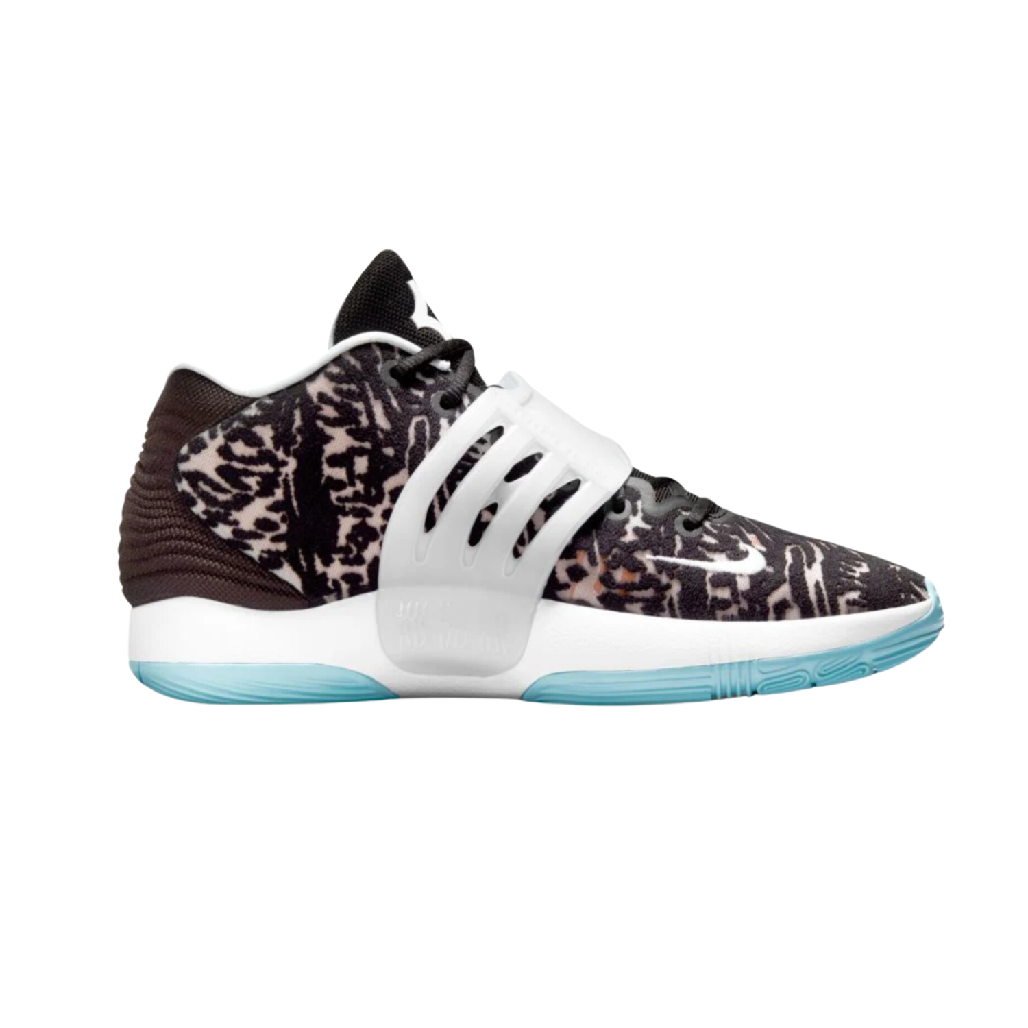 Nike KD 14 Basketball Shoes - Floral Black/White/Light Blue - High-Performance Court Sneakers for Men | Perfect for Indoor & Outdoor Games, Training, and Streetwear Fashion