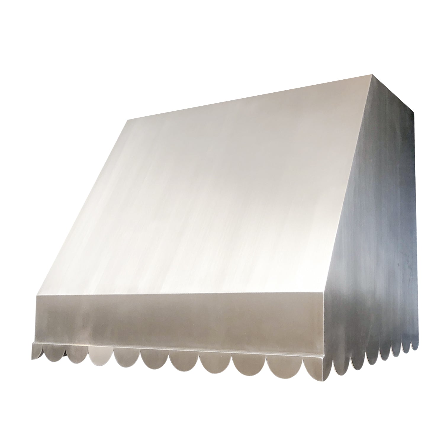 RHM SH41 Custom Scalloped Stainless Steel Range Hood - Wall Mounted Kitchen Ventilation for Modern Homes | Perfect for Open Concept Kitchens & High-End Cooking Areas