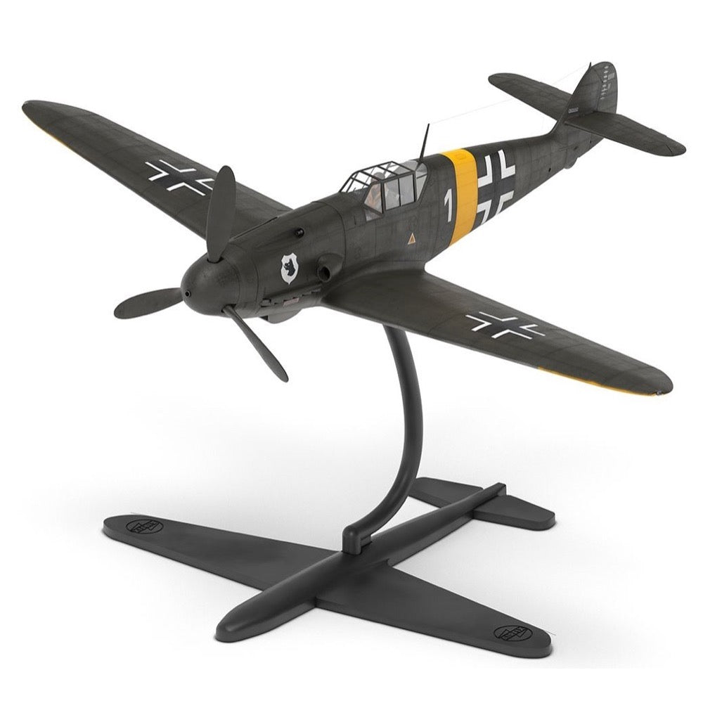 Airfix 55014 1/72 Messerschmitt Bf 109F-4 Starter Set - Plastic Model Kit for Beginners - Perfect for WWII Aircraft Enthusiasts & Scale Model Collectors - Great for Hobbyists, Gift Giving & Historical Displays