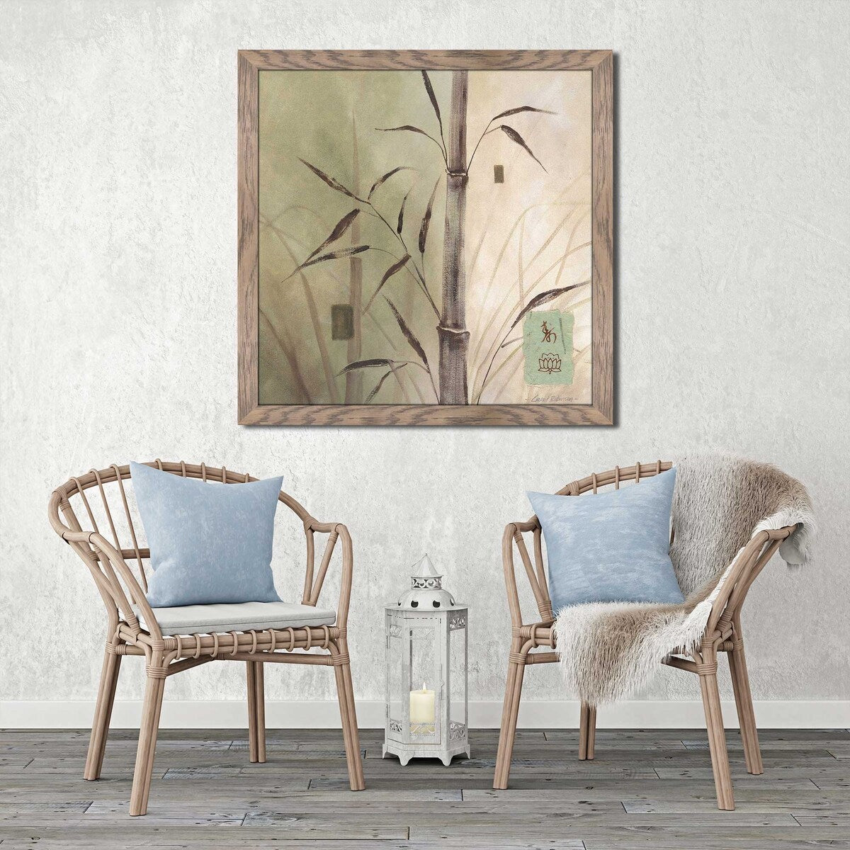 Bamboo Sanctuary II Acrylic Wall Art Print - Modern Home Decor for Living Room, Bedroom & Office