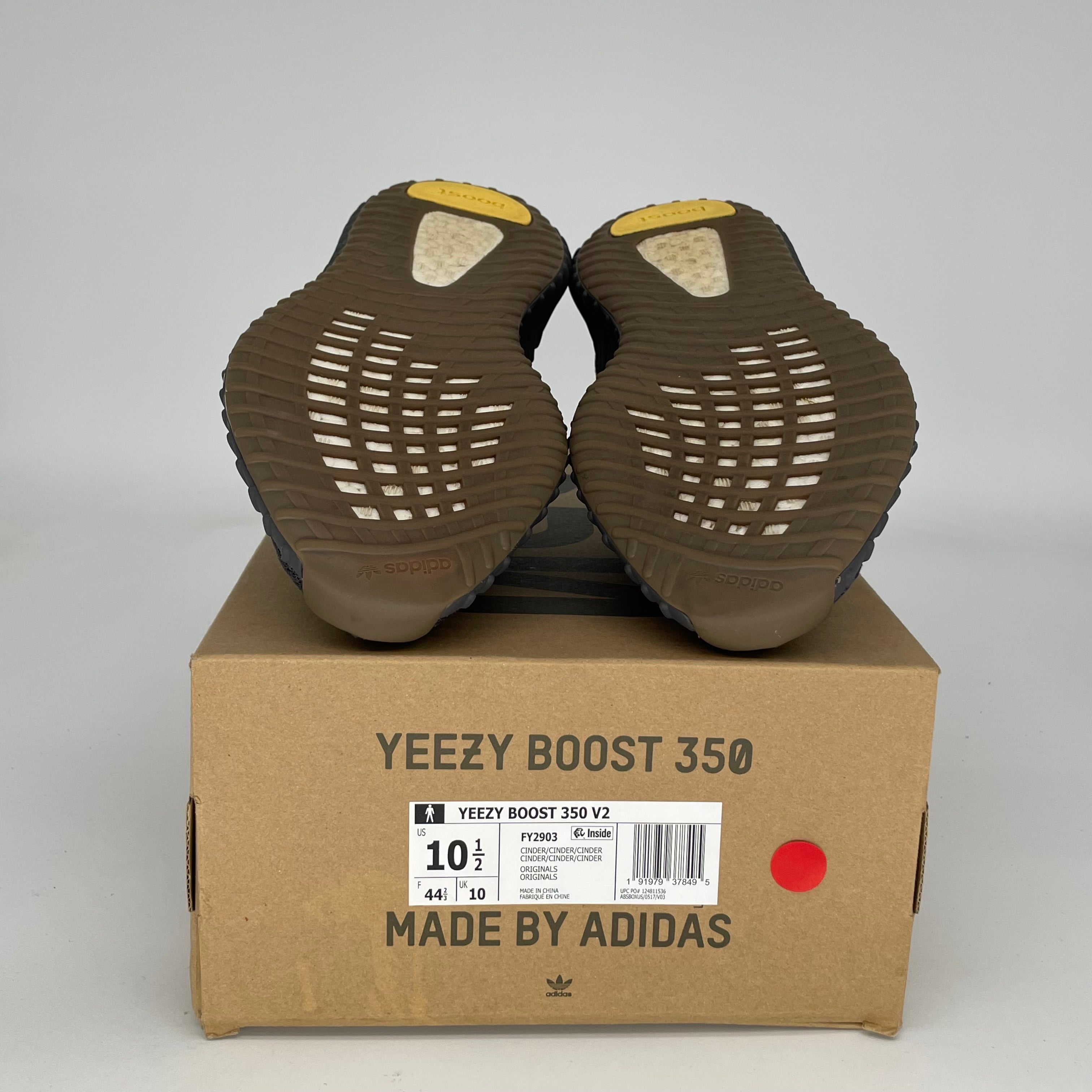 Adidas Yeezy 350 V2 Cinder Sneakers - Men's Size 10.5 (FY2903) | Boost Comfort for Running, Gym & Casual Wear