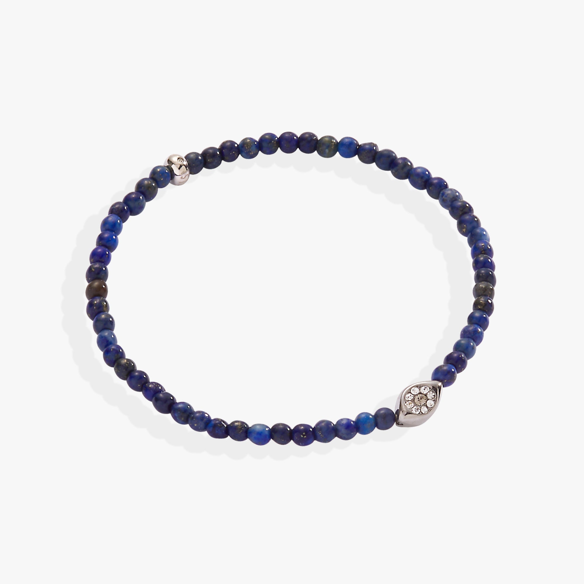 Evil Eye Lapis Mini Stretch Bracelet for Women - Protection Jewelry with Lapis Lazuli Beads - Perfect for Daily Wear, Gifts & Spiritual Healing