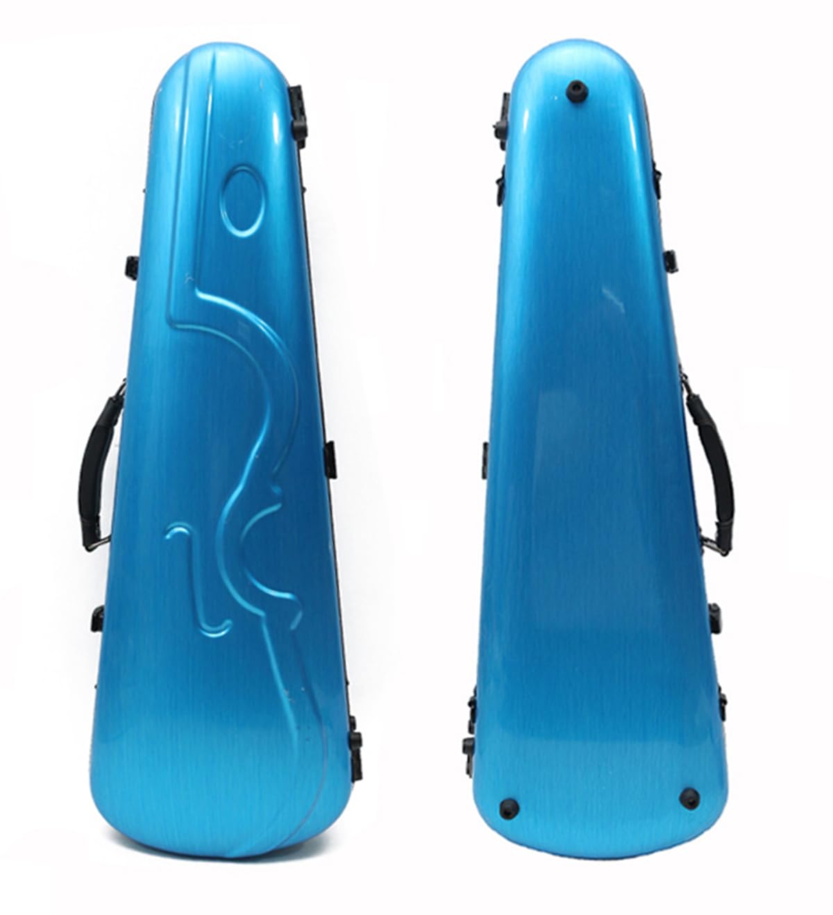 Premium 4/4 Full Size Hard Shell Violin Case - Waterproof Travel Protection with Stylish Blue Surface Texture Design | Perfect for Music Students, Performers & Airplane Travel
