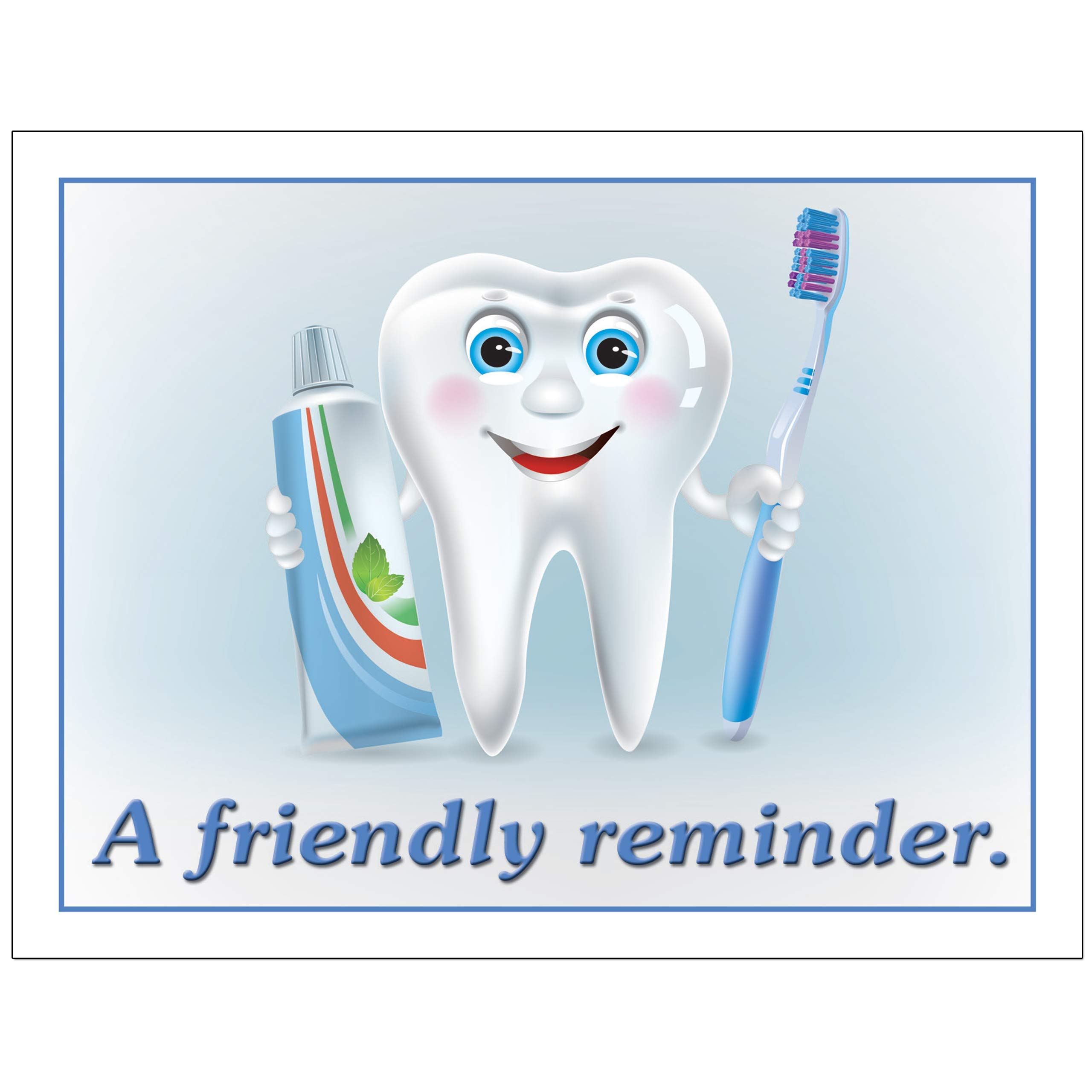 Personalized Dental Laser Appointment Reminder Postcards - 4 Micro Perforated Cards (4.25