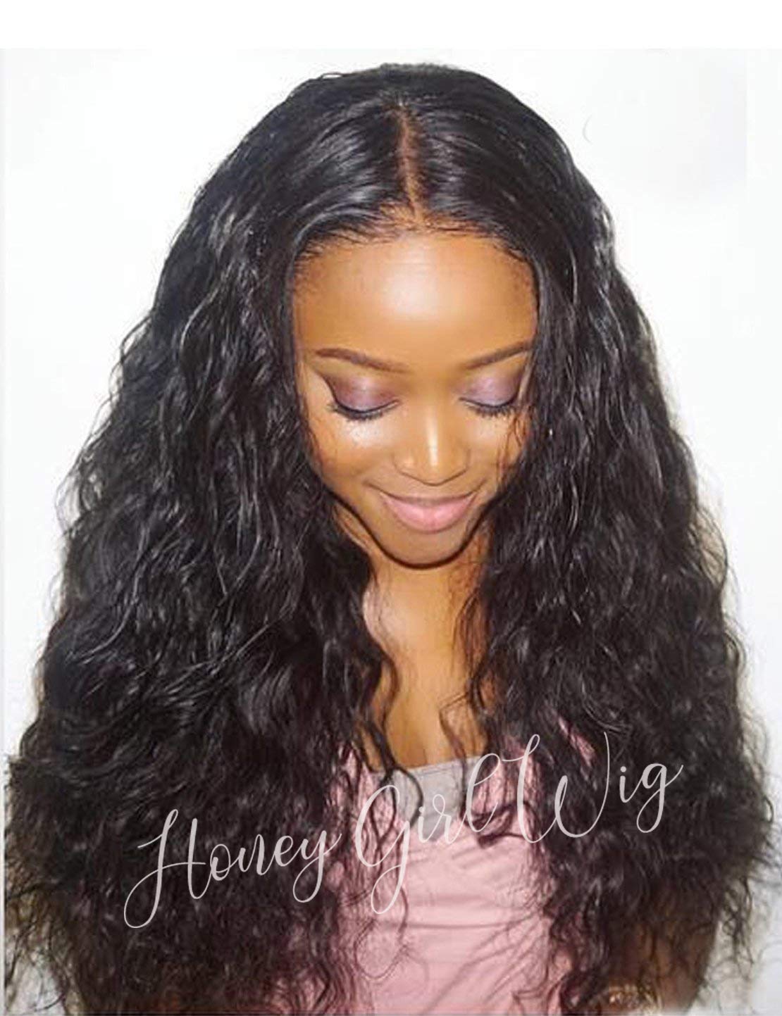 360 Lace Wigs Pre Plucked 10A Brazilian Human Hair Wig - Curly 150% Density Wavy Wig for Black Women with Baby Hair | Water Wave Frontal Wigs for Updo & High Ponytail | 12