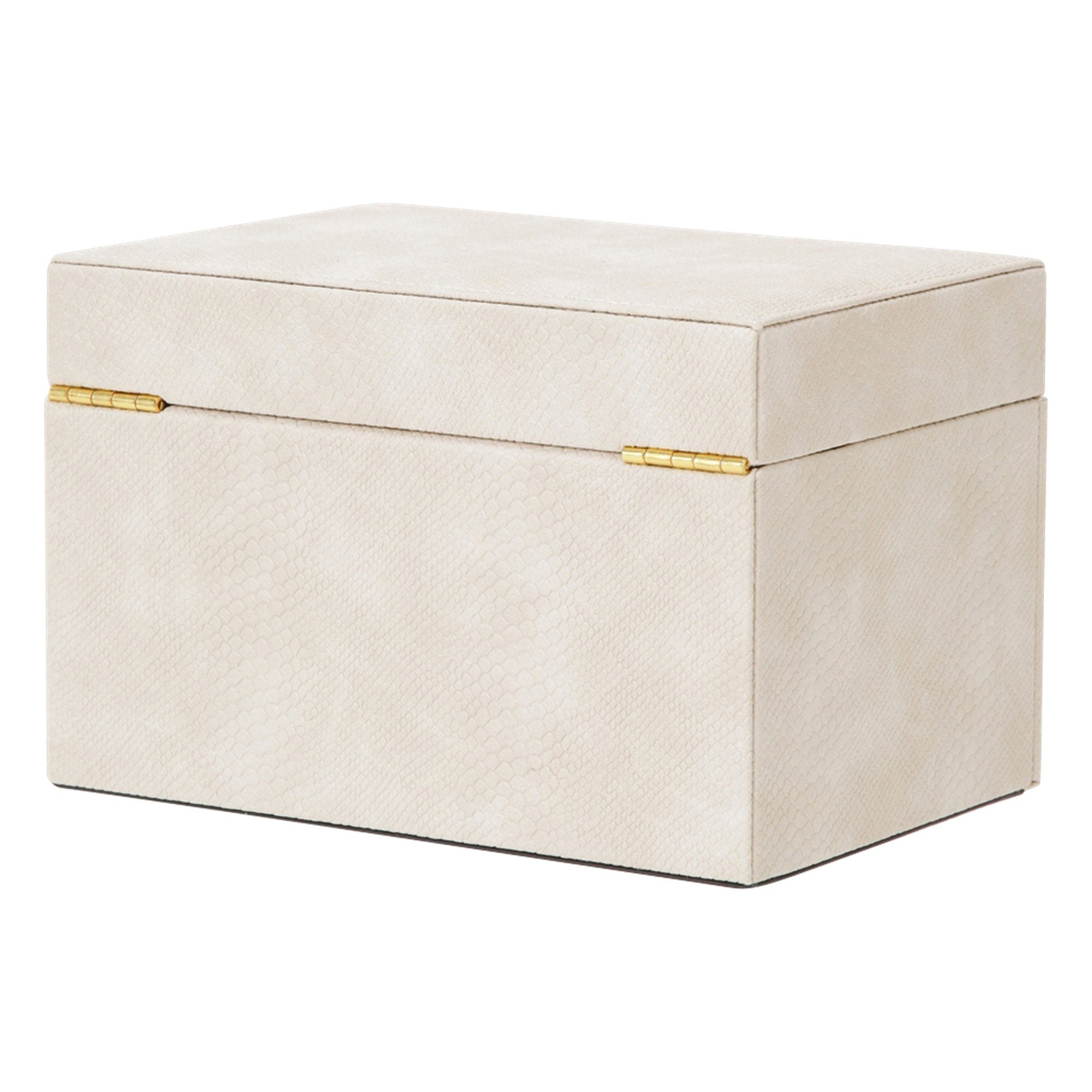 Flavia Small Ivory Jewelry Box - Elegant Storage for Rings, Necklaces & Earrings - Perfect for Travel, Home & Gift Giving