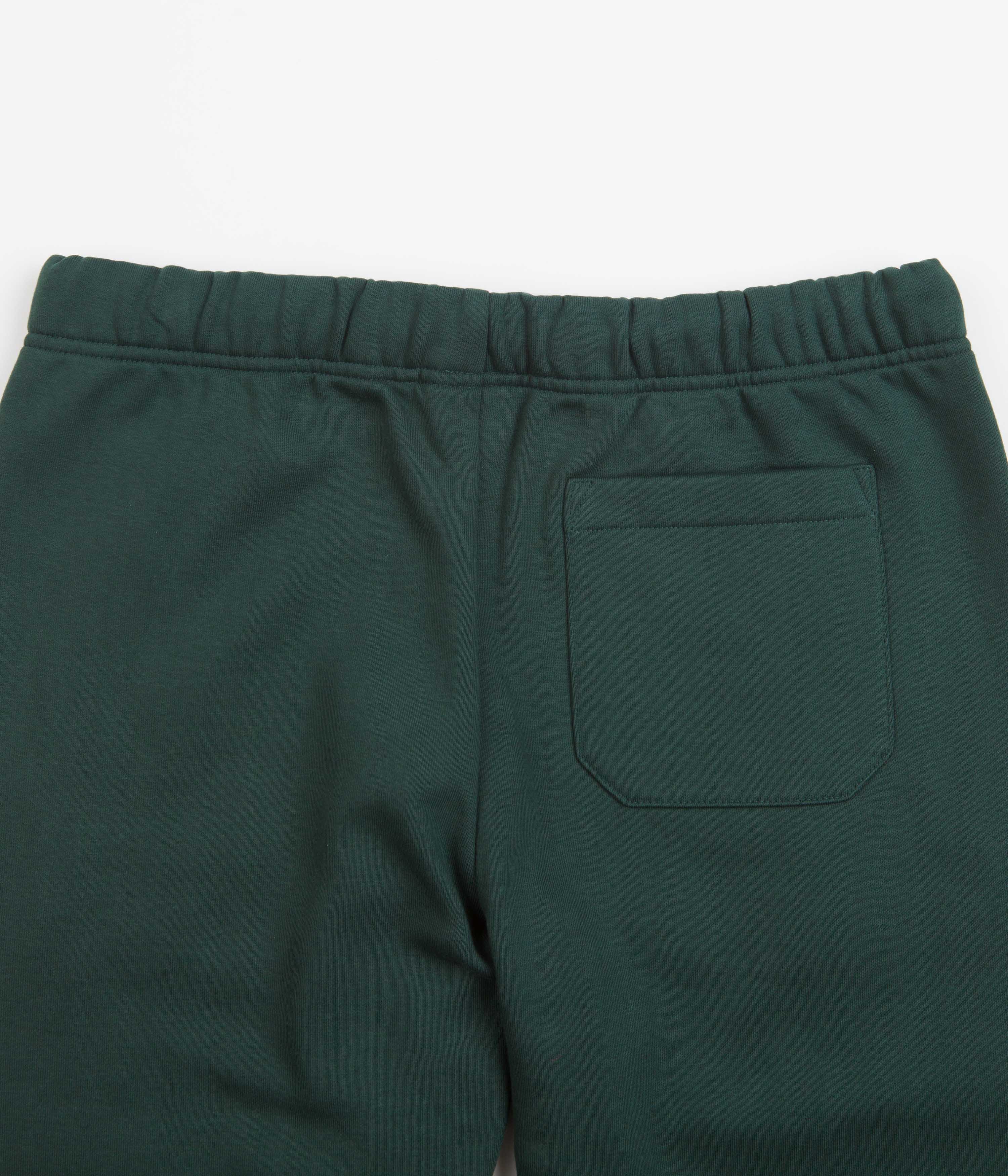 Carhartt Chase Sweatpants for Men - Comfortable Fleece-Lined Joggers in Juniper Green & Gold | Perfect for Work, Gym & Casual Wear