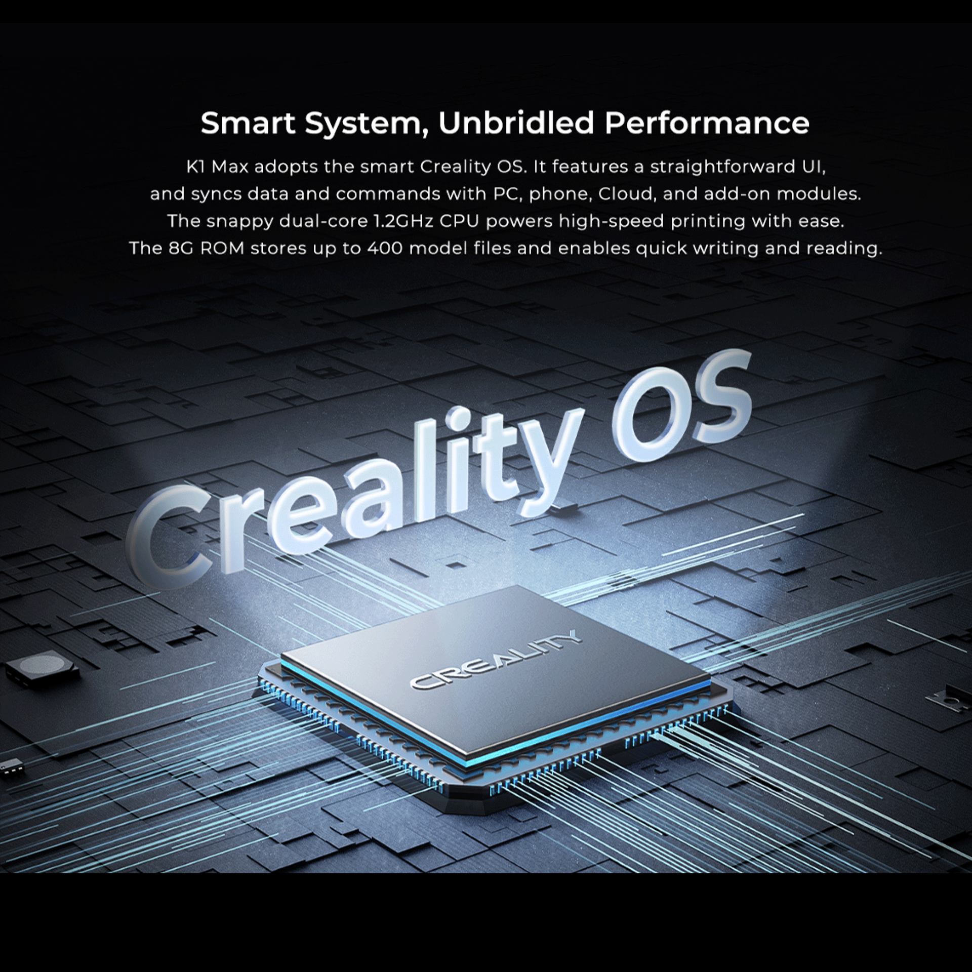 CREALITY K1 MAX High-Speed 3D Printer 300x300x300mm with AI Technology | Fast Printing for Home, Office & Hobbyists | Perfect for Prototyping, DIY Projects & Educational Use
