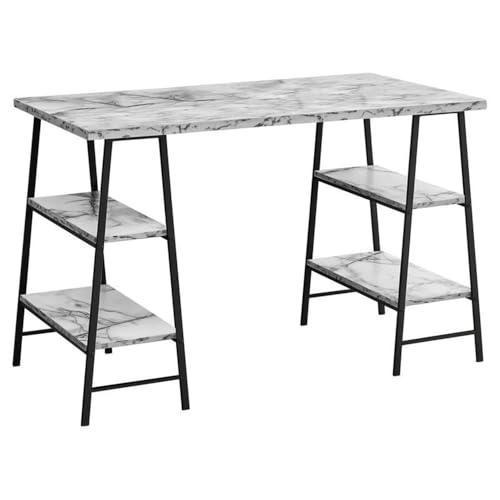 White Marble-black