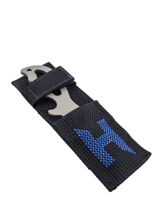 Halcyon Explorer Low Profile Titanium Knife with Angled Sheath - Lightweight EDC Pocket Knife for Outdoor Camping, Hiking & Survival Gear