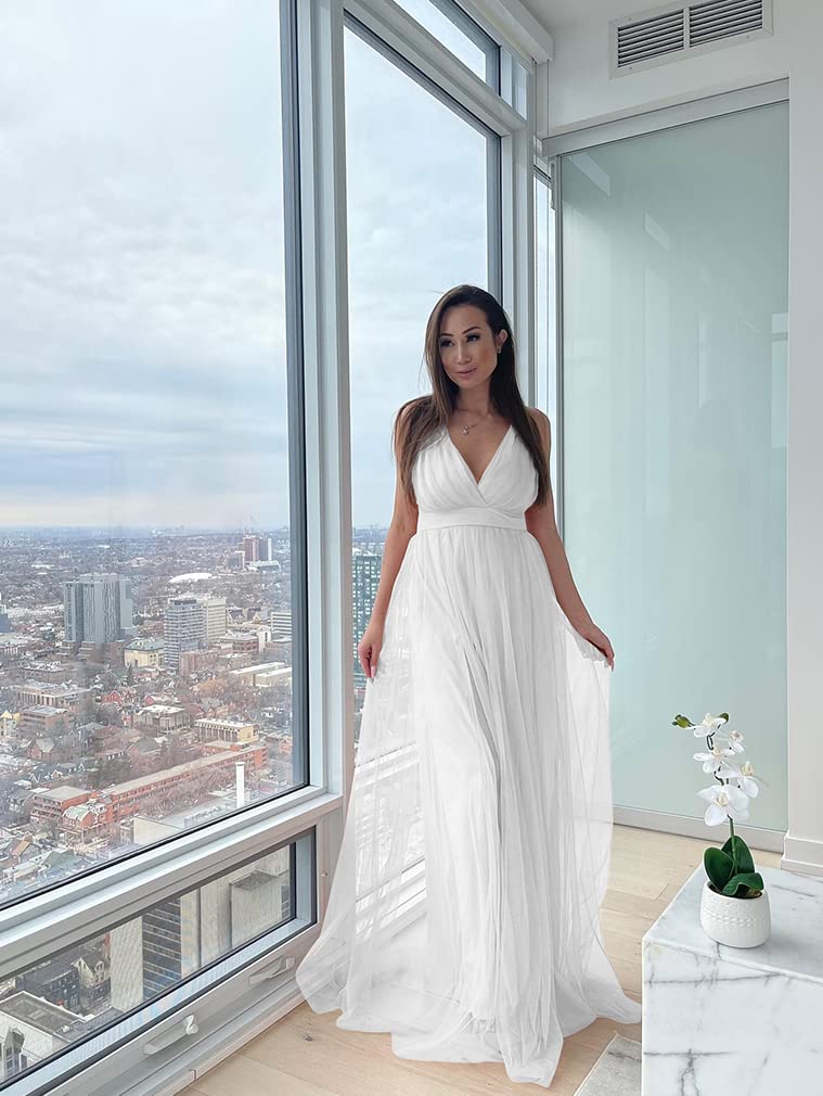 XXTAXN Women's Sexy Deep V Neck Split Cocktail Dress - Elegant Formal Bridesmaid Maxi Gown for Evening Parties, Weddings & Special Occasions