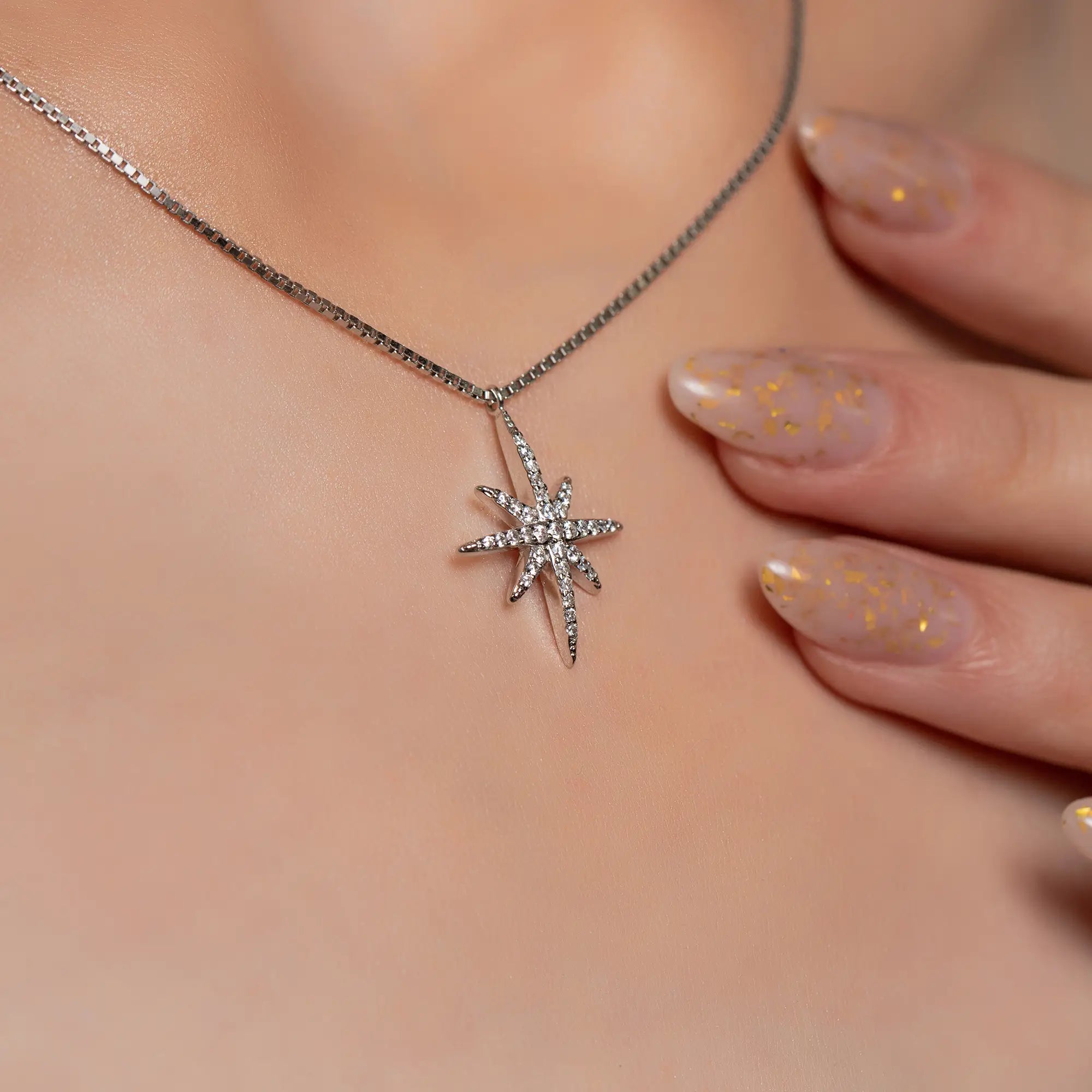 Snowflake Necklace for Women - Elegant Sterling Silver Winter Jewelry Gift for Christmas, Valentine's Day & Special Occasions | Perfect for Holiday Parties, Weddings & Everyday Wear