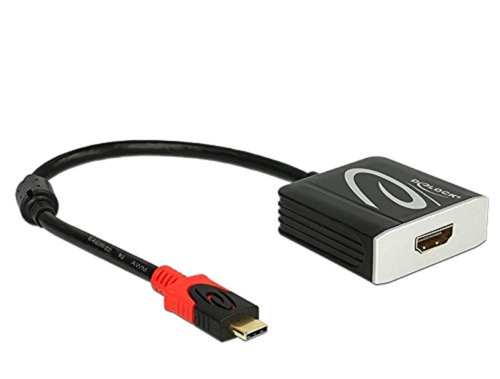USB Type-C to HDMI Adapter Cable 4K 60Hz with DP Alt Mode - Male to Female Black - Perfect for Laptops, Monitors & Home Theater Setups