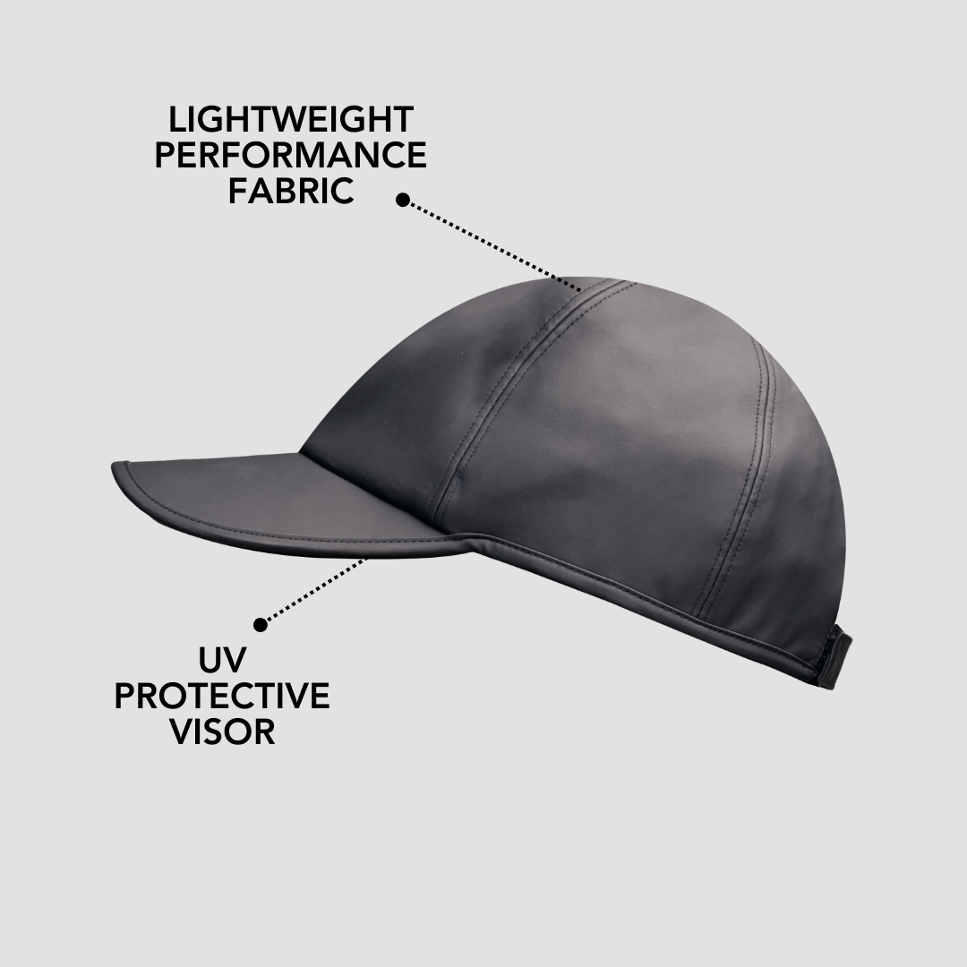 Waterproof Satin-Lined Baseball Cap for Men - UV Protection & Hair Protection - Perfect for Outdoor Activities, Running, Hiking & Rainy Days