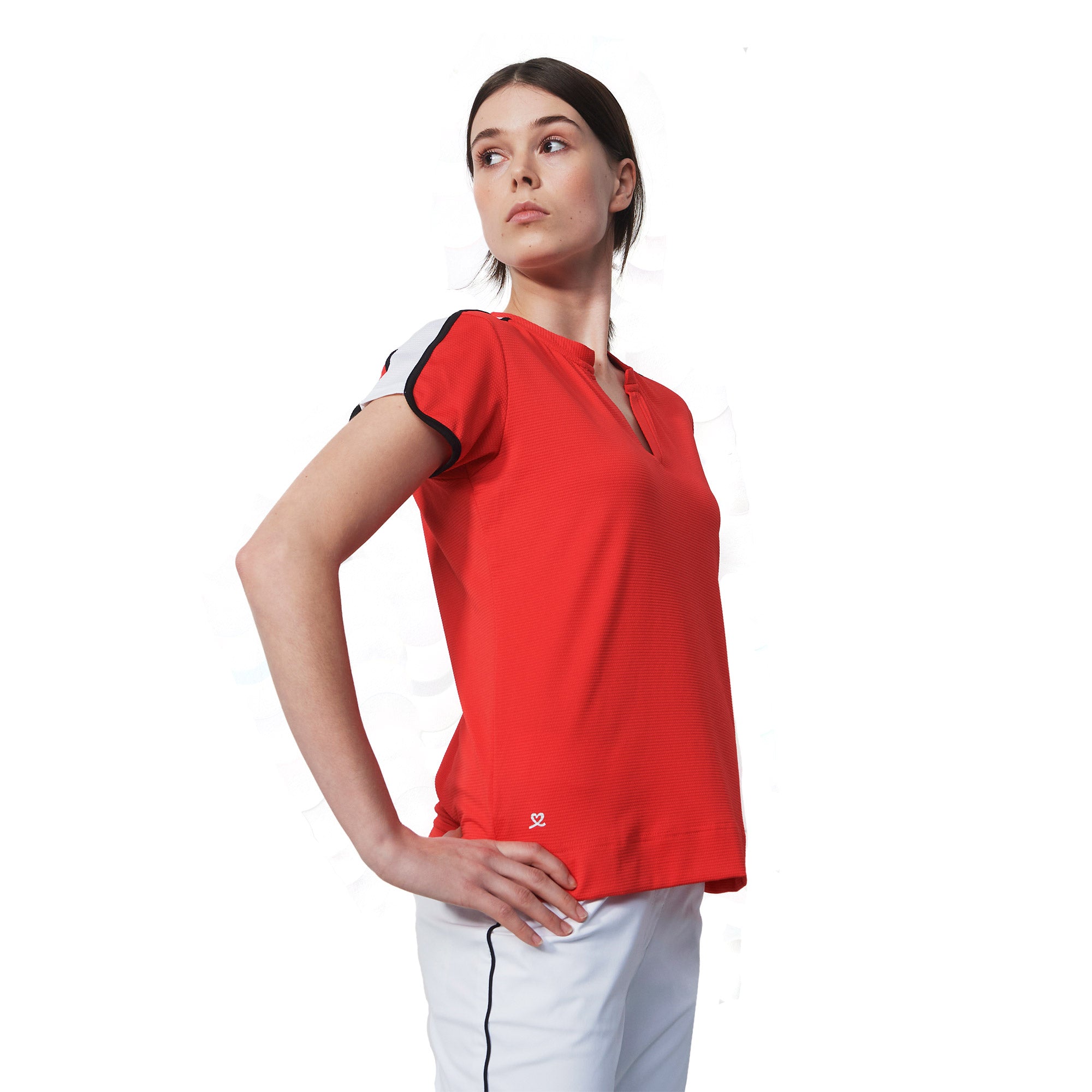 Women's Daily Sports Clichy Cap Sleeve Polo Shirt - Breathable Moisture-Wicking Golf Tennis Workout Top for Active Lifestyle