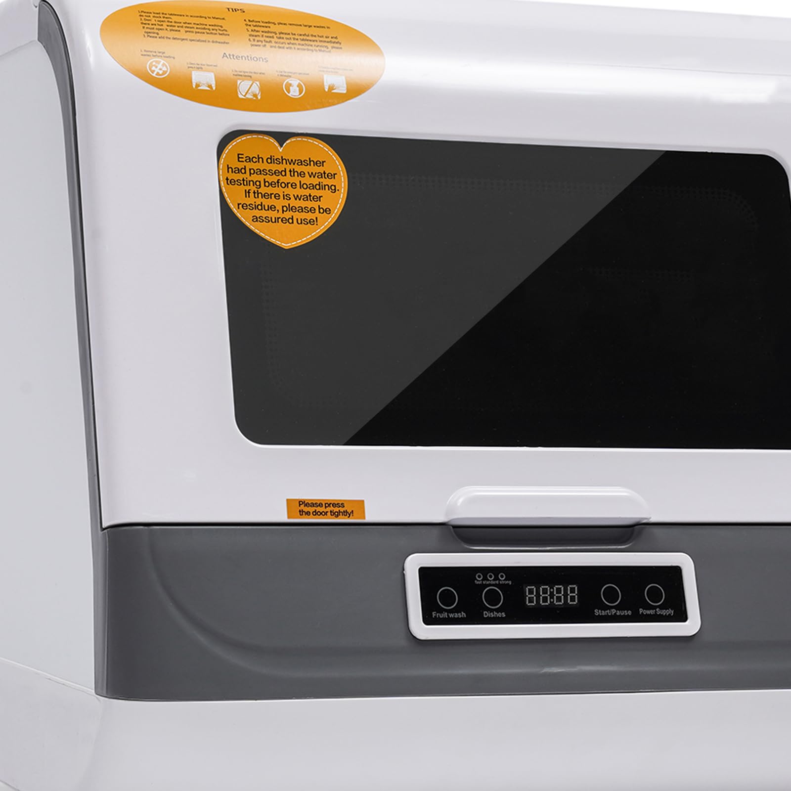 Portable Countertop Dishwasher 1200W 110V - Compact Mini Dishwasher with 3 Wash Programs, Air Dry & Microcomputer Control - Large Capacity for House, Apartment, Dorm - Perfect for Small Kitchens, RVs & Tiny Homes
