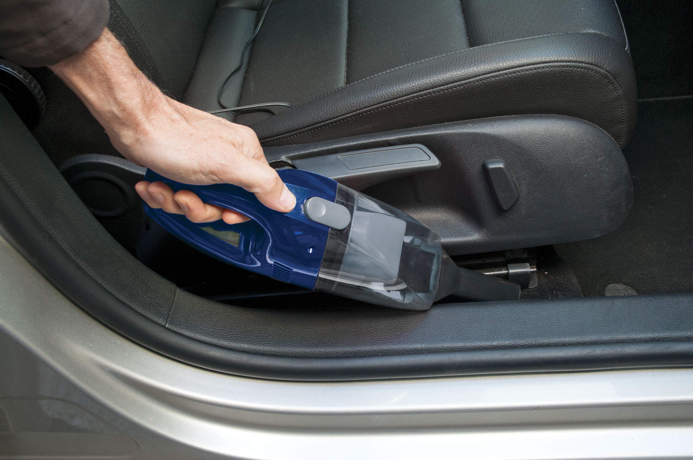**12V Portable Car Vacuum Cleaner - 65W Powerful Handheld Vacuum for Dry Surfaces, Auto, Truck, RV & Boat - 9' Cord & Slim Nozzle for Hard-to-Reach Crevices - Ideal for Quick Cleanups on the Go**