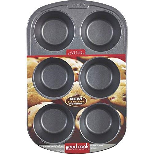 Nonstick Texas Muffin Pan - 12 Pack | Heavy Duty Carbon Steel Baking Tray for Cupcakes, Cornbread & Muffins | Perfect for Home Baking, Parties & Commercial Kitchens