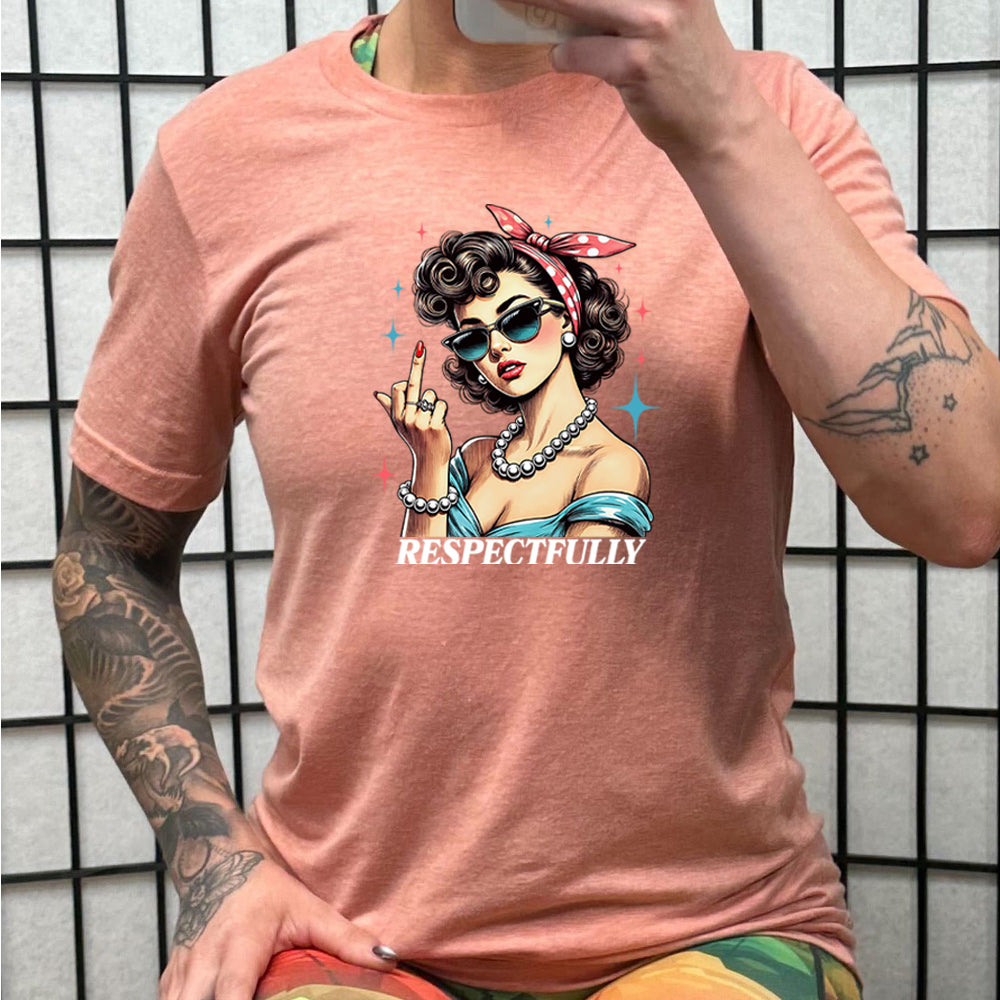 Unisex Middle Finger Graphic Tee - Funny Sarcastic T-Shirt for Men & Women - Perfect for Casual Wear, Parties & Protest Outfits