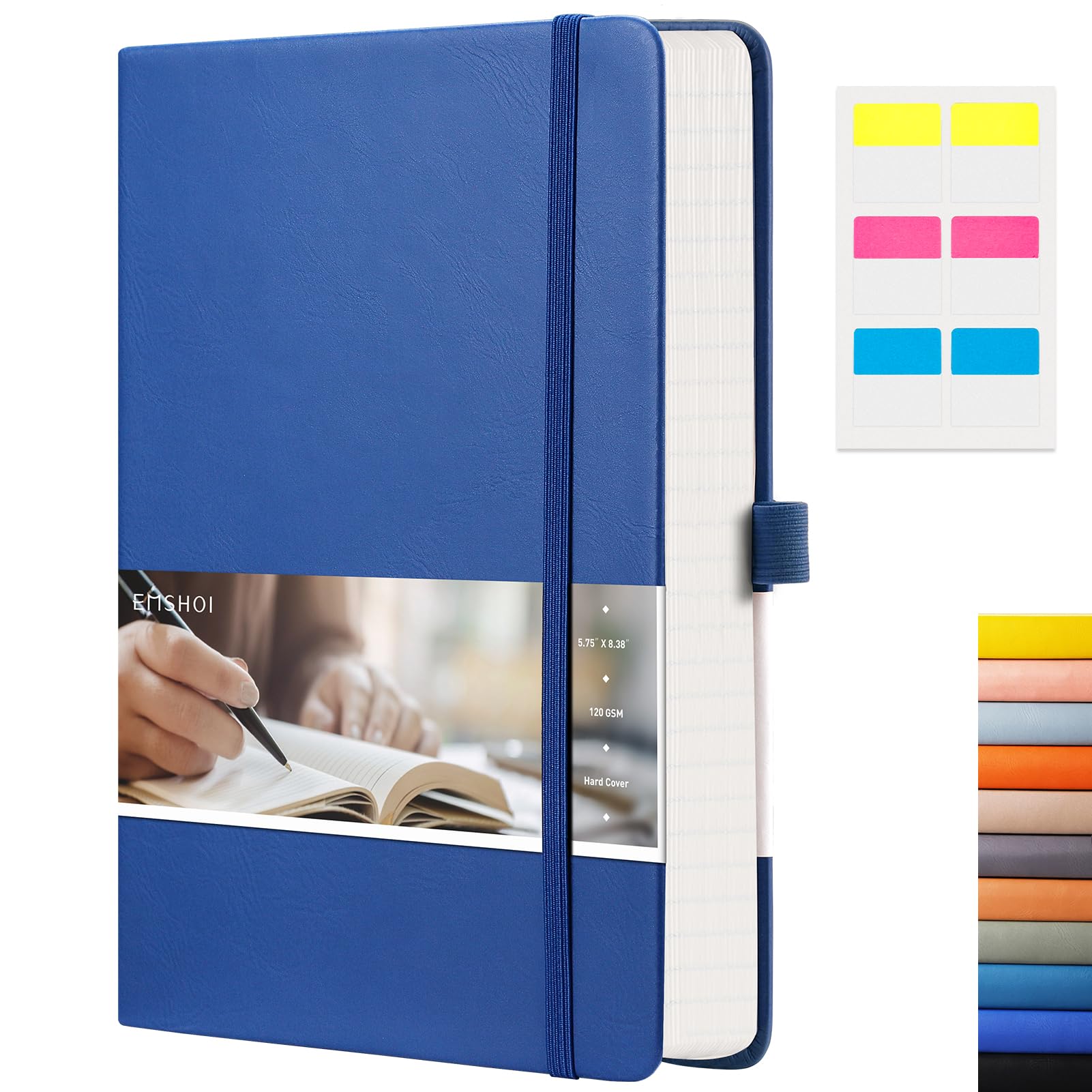 EMSHOI A5 Graph Paper Notebook - 256 Pages, 5.75