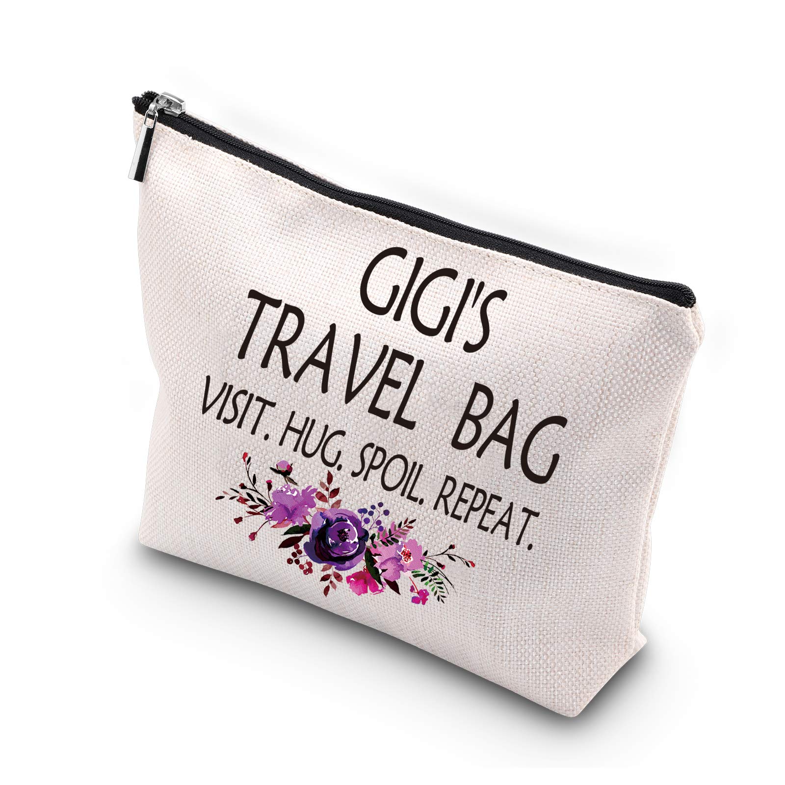 WCGXKO Gigi Gift - Elegant Cosmetic & Toiletry Travel Bag for Women | Perfect Birthday, Mother’s Day & Grandma Gift | Compact Makeup Organizer for Vacation, Gym & Business Trips (GIGI'S TRAVEL Collection)