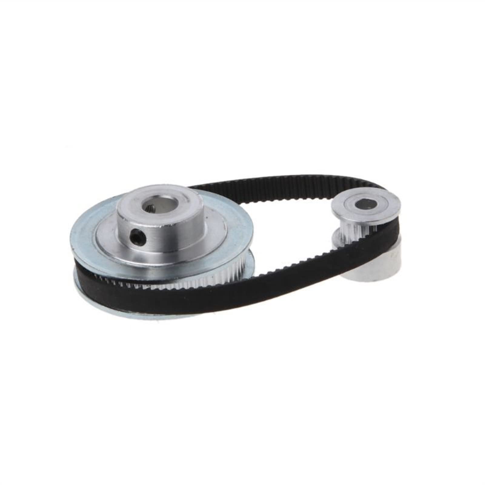 GT2 Timing Pulley Set - 200mm Closed-Loop Belt with 20T & 60T Pulleys (3:1 Reduction Ratio) for 3D Printers | High-Precision Motion Control for CNC Machines, Laser Cutters, and DIY Robotics Projects
