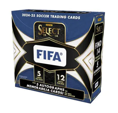 2024 Panini Select FIFA Soccer Hobby Box - 25 Cards Pack - Collectible Trading Cards for Soccer Fans & Players - Perfect for Gifts, Tournaments & Memorabilia Collections